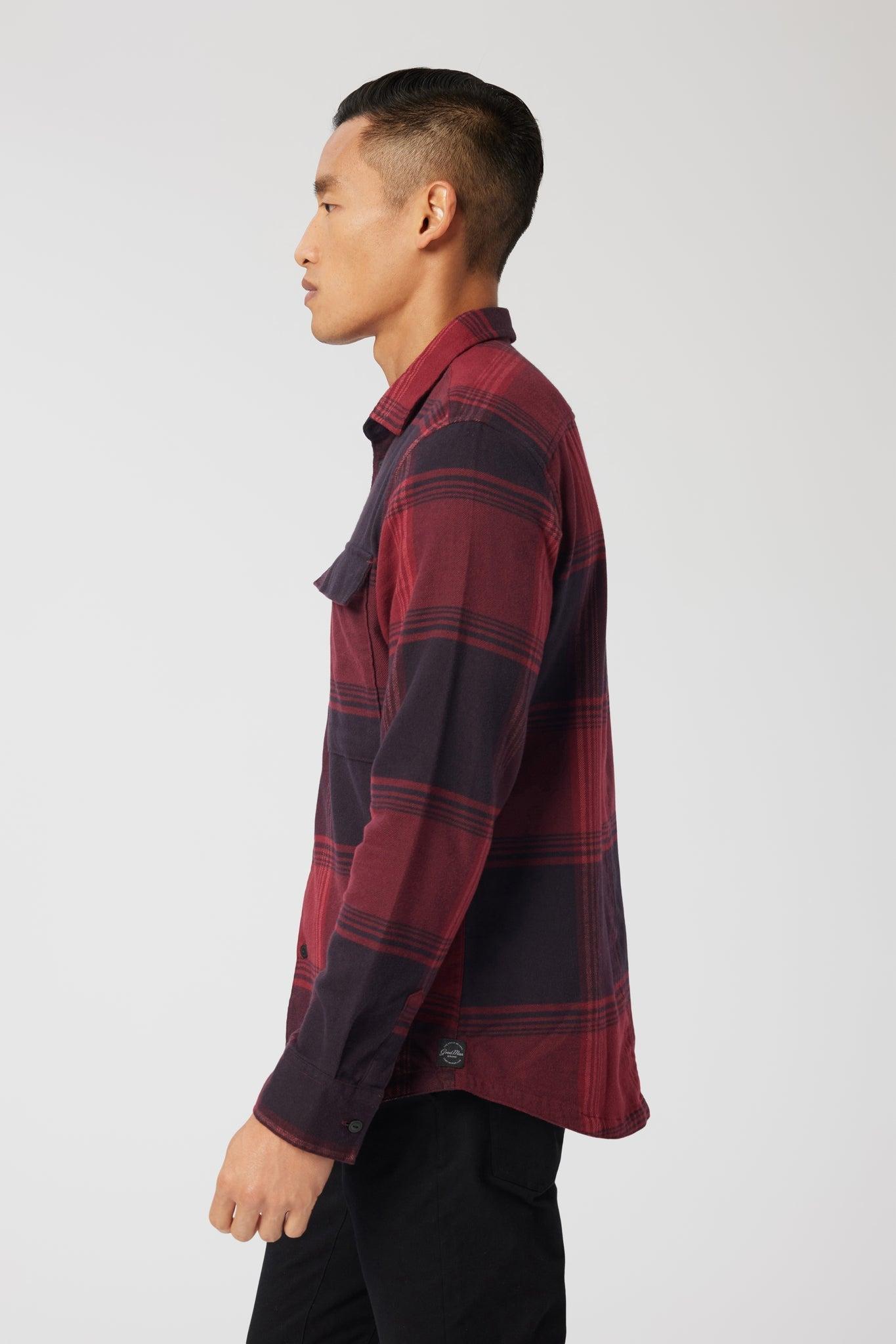 Good Man Brand Stadium Shirt Jacket in Brushed Fannel Product Image