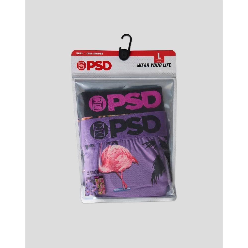 PSD Men's Flamingo Print Briefs - Purple/Pink S Product Image