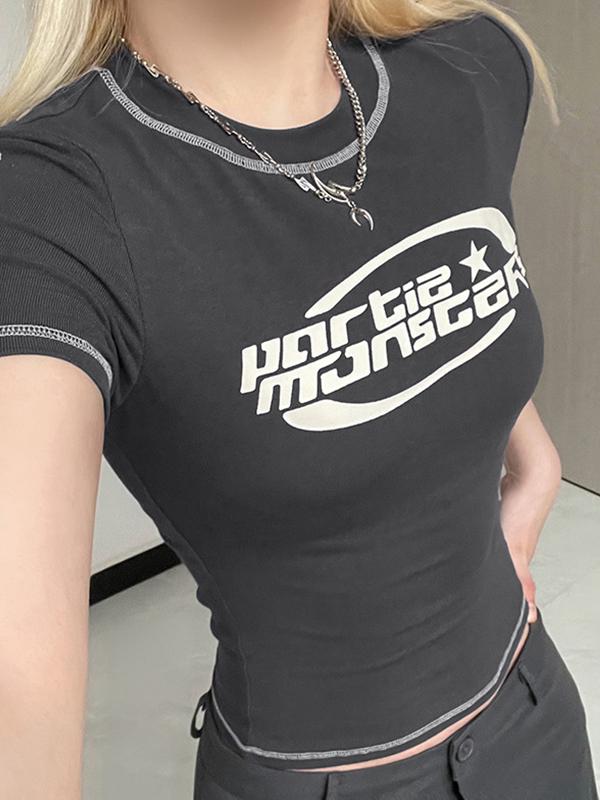 Stitched Short Sleeve Logo Graphic Tee Product Image