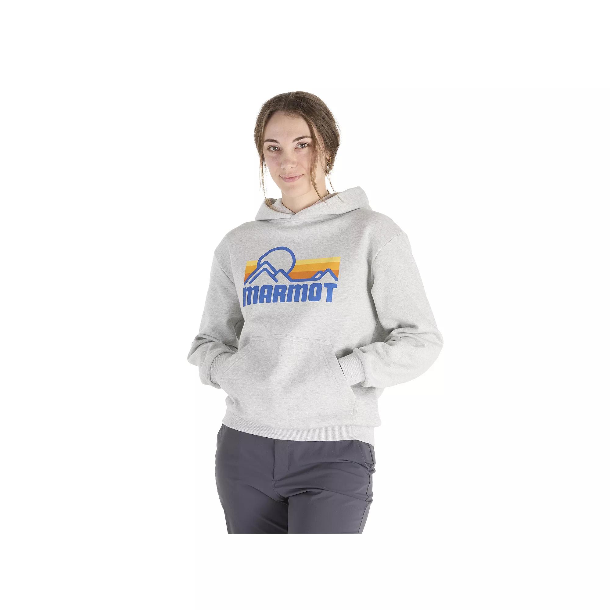 Women's Marmot Coastal Fleece Pullover Hoodie, Size: Small, Grey Product Image