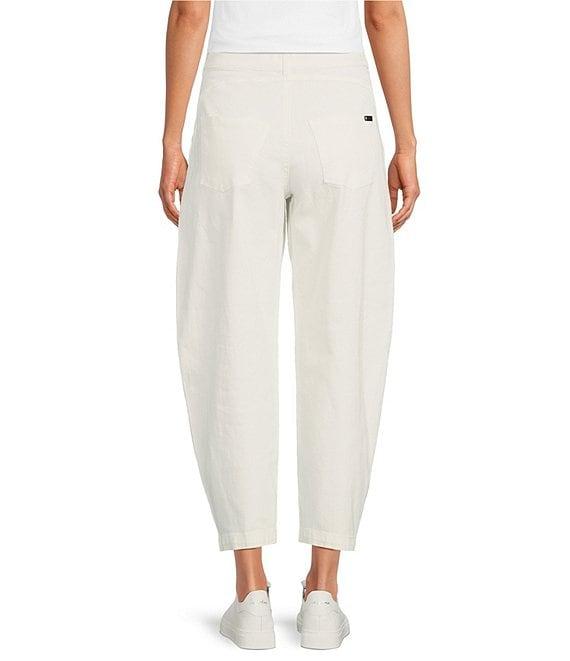 HUE Denim Barrel Leg Skimmer Ankle Pants Product Image