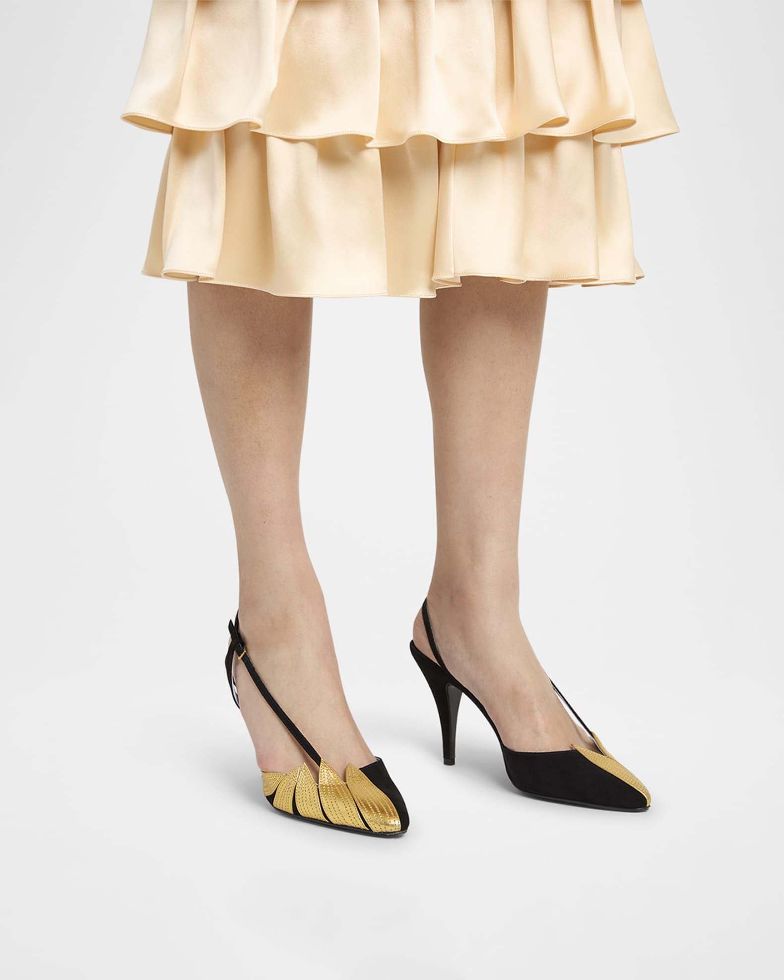 Foliage Slingback Pumps Product Image