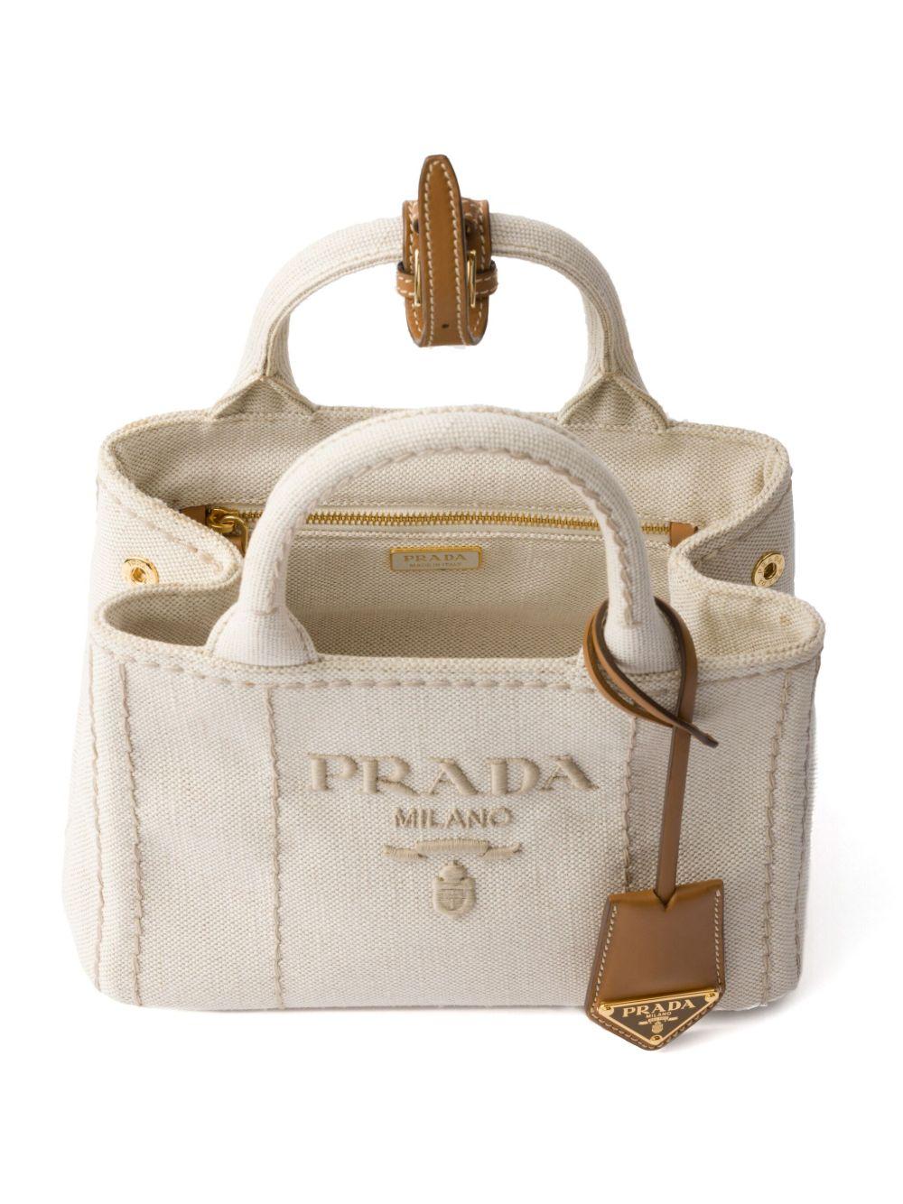 mini logo-embroidered tote bag Product Image