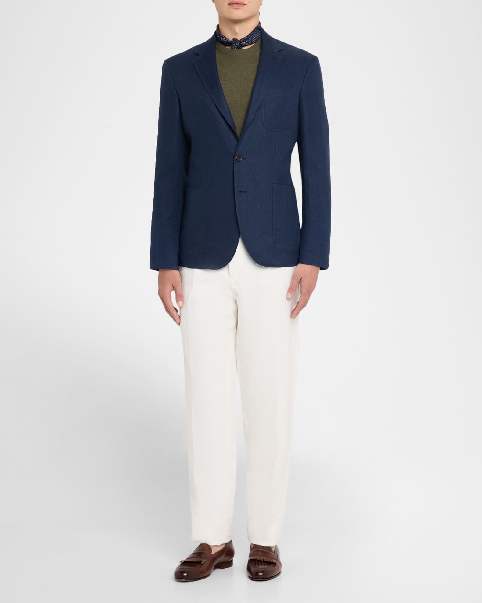 Men's Tailored Herringbone Sport Coat Product Image