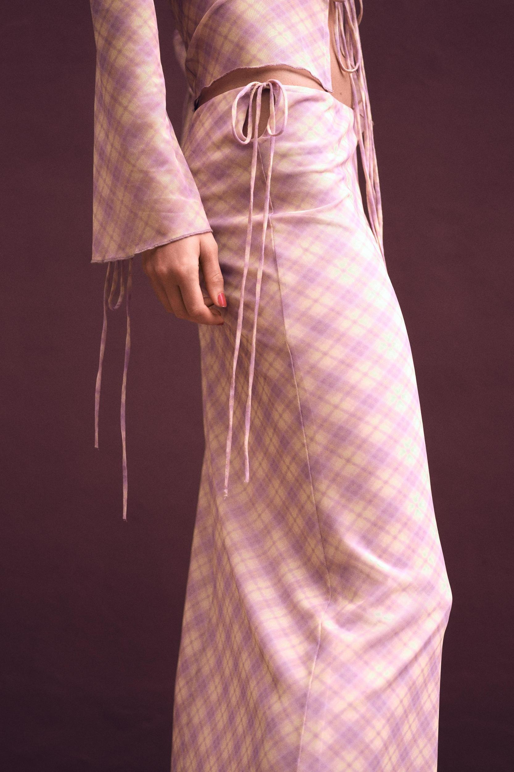 PRINTED TULLE SKIRT Product Image