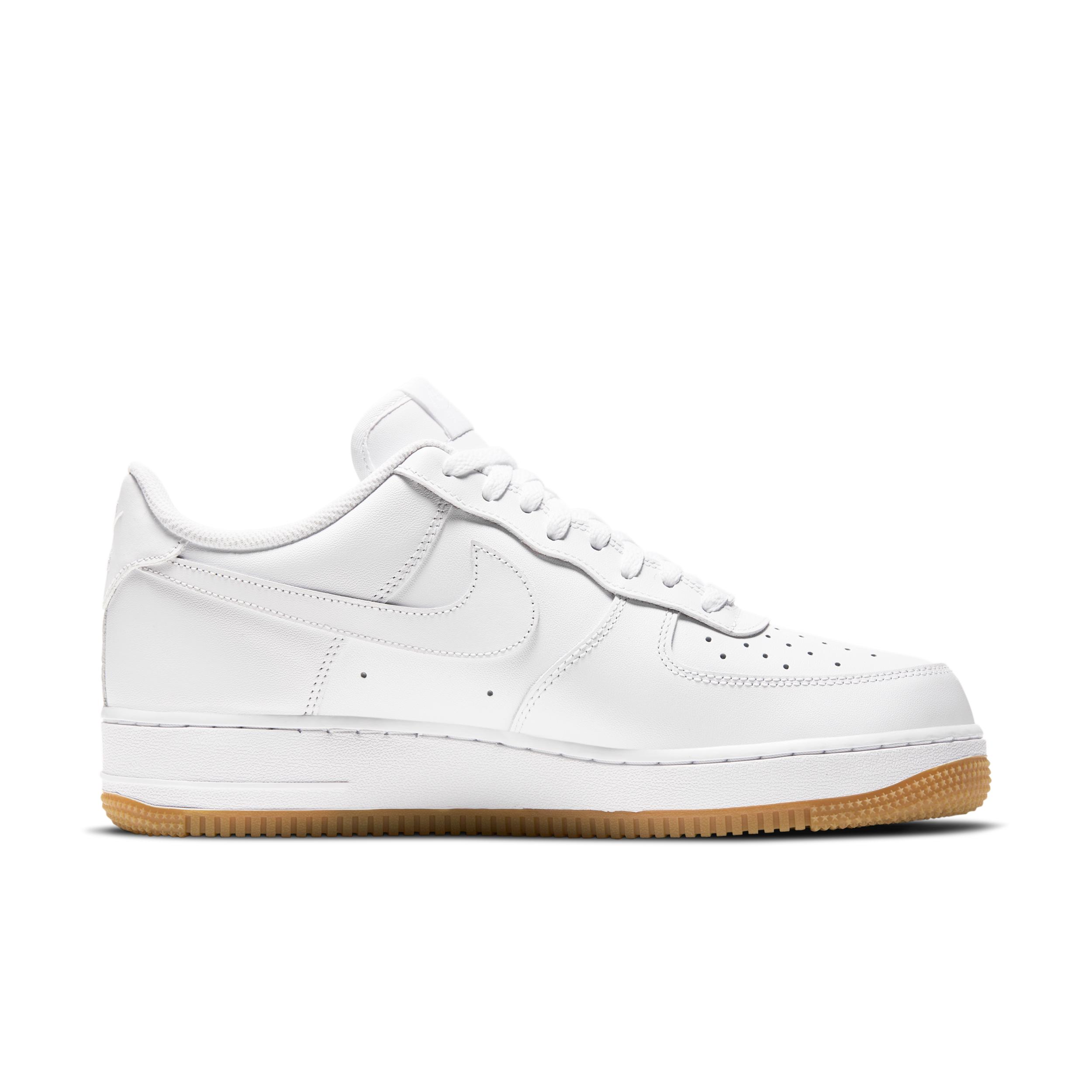 Nike Mens Nike Air Force 1 07 - Mens Shoes Brown/White/White Product Image