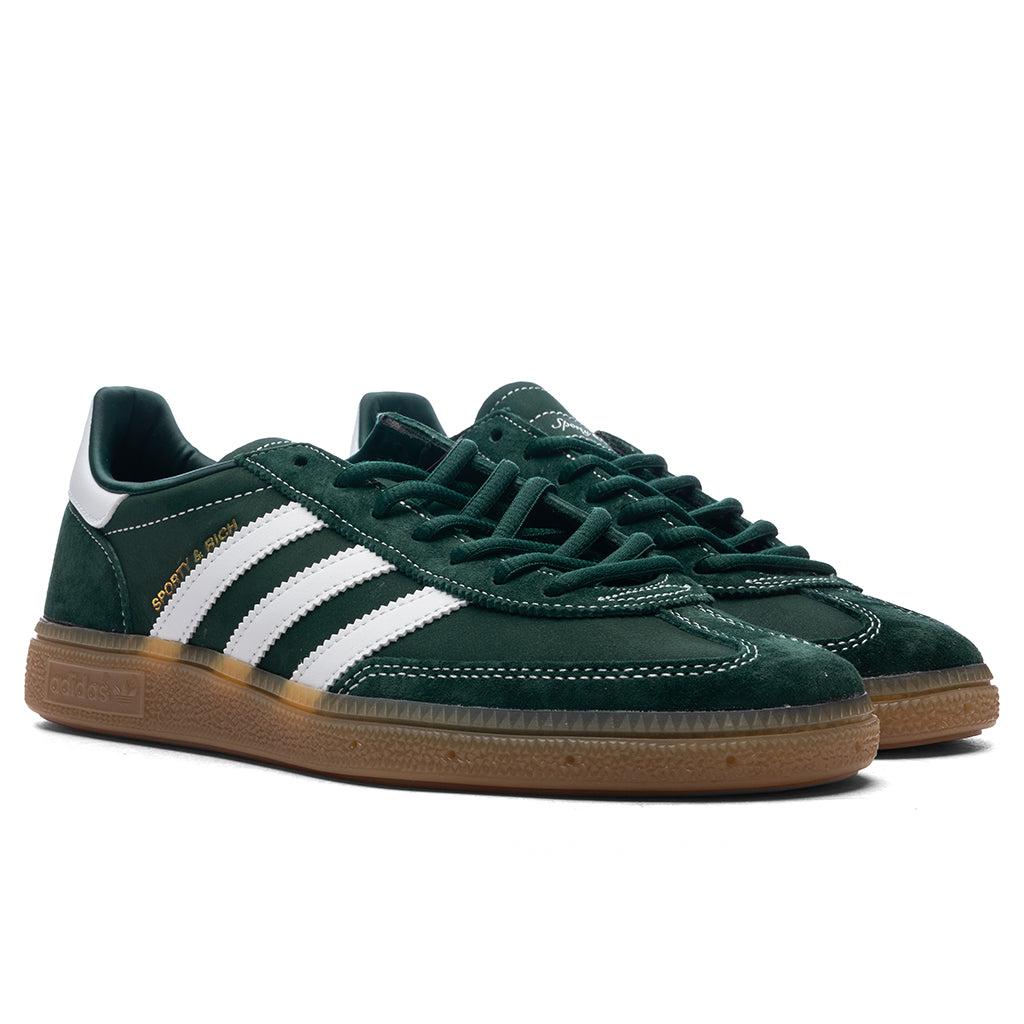 Adidas x Sporty & Rich Handball Spezial - Dark Green/Cloud White/Gum Male Product Image