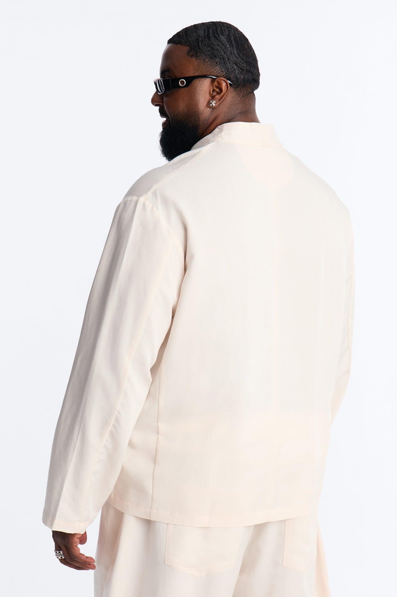 Relaxed St.Tropez Unlined Blazer - Cream Male Product Image