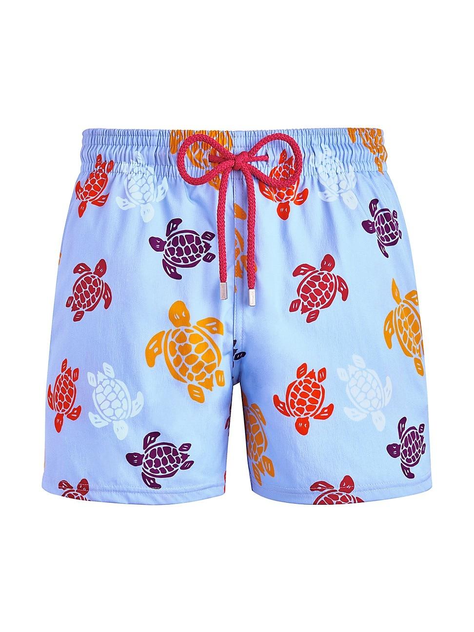 Vilebrequin Men's Tortues Multicolores Stretch Swim Trunks Product Image