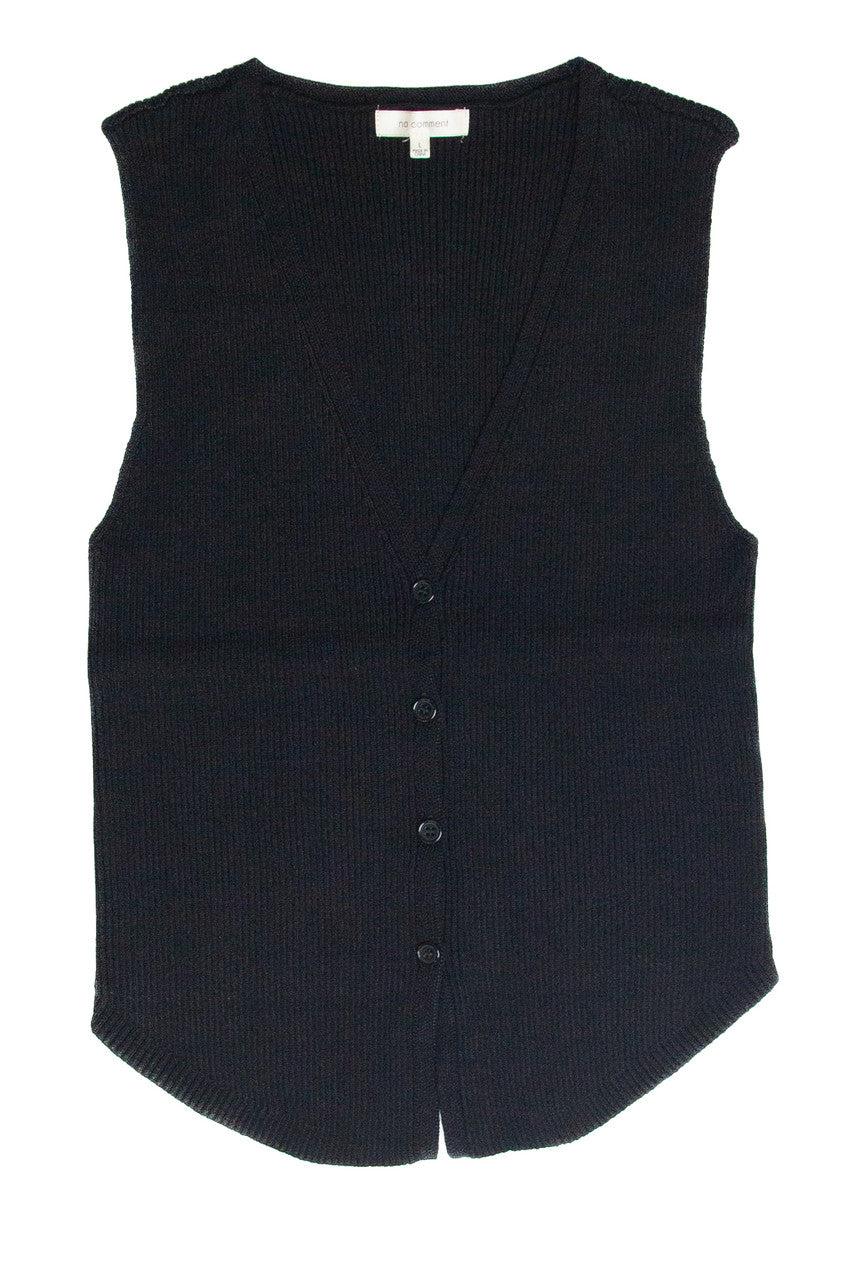 Ribbed V Neck Vest Product Image