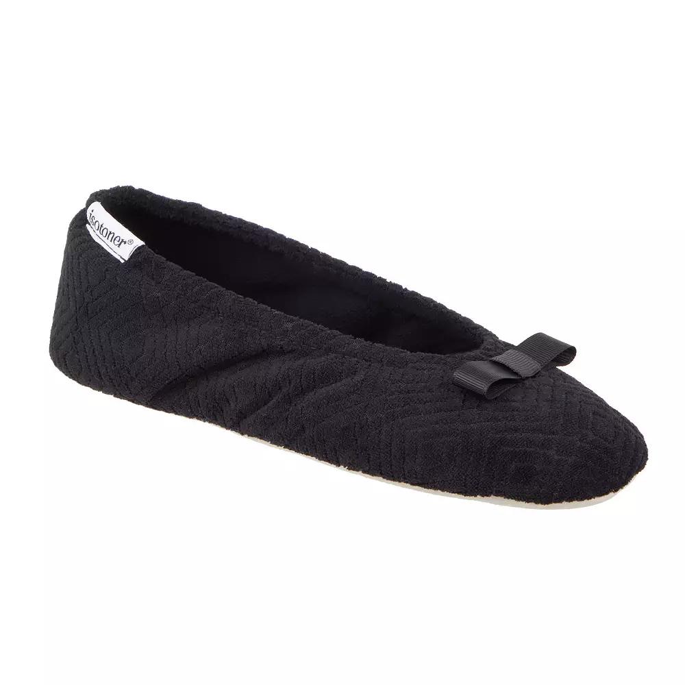 Women's isotoner Gemma Micro Terrycloth Ballerina Slippers,  Product Image