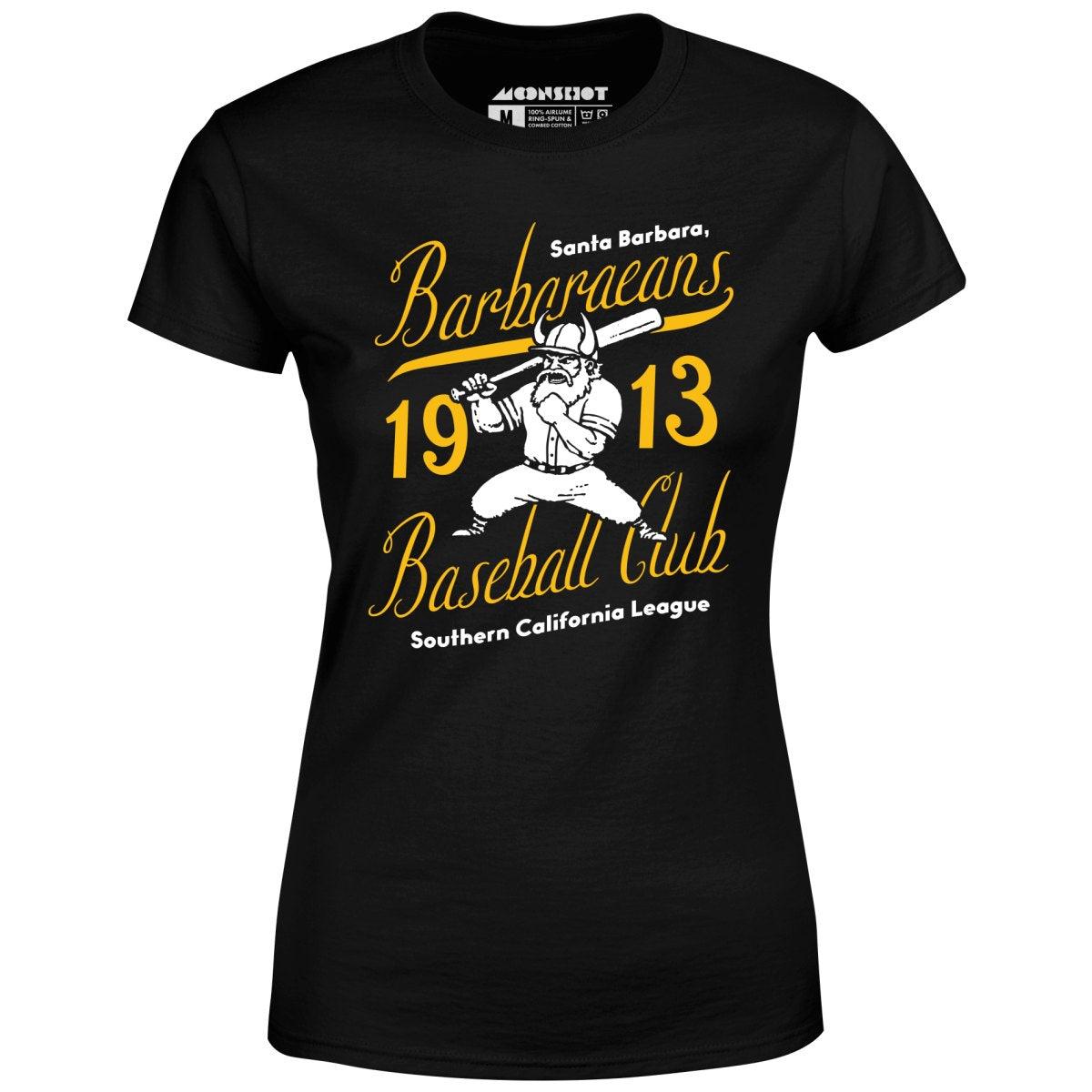 Santa Barbara Barbaraeans - California - Vintage Defunct Baseball Teams - Women's T-Shirt Female Product Image