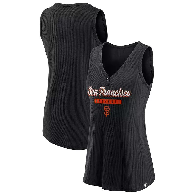 Womens Fanatics Branded San Francisco Giants Iconic V-Neck Tank Top Product Image
