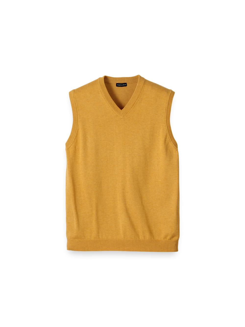 Supima Cotton Vest - Mustard Product Image