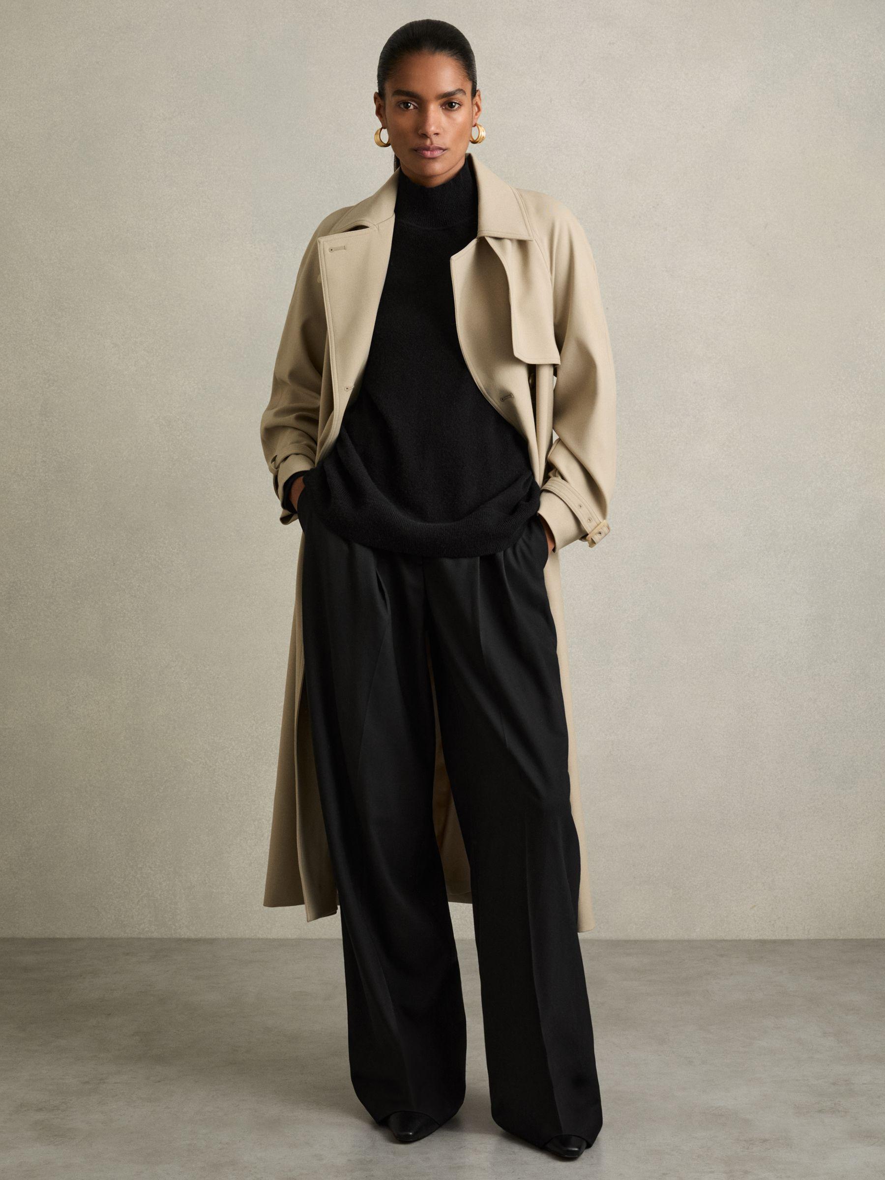 100% Cashmere Roll-Neck Jumper in Black Product Image