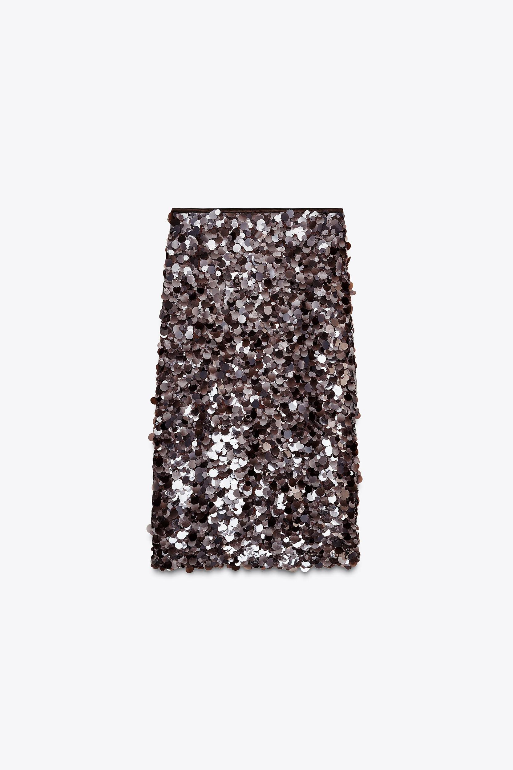 SEQUIN MIDI SKIRT Product Image