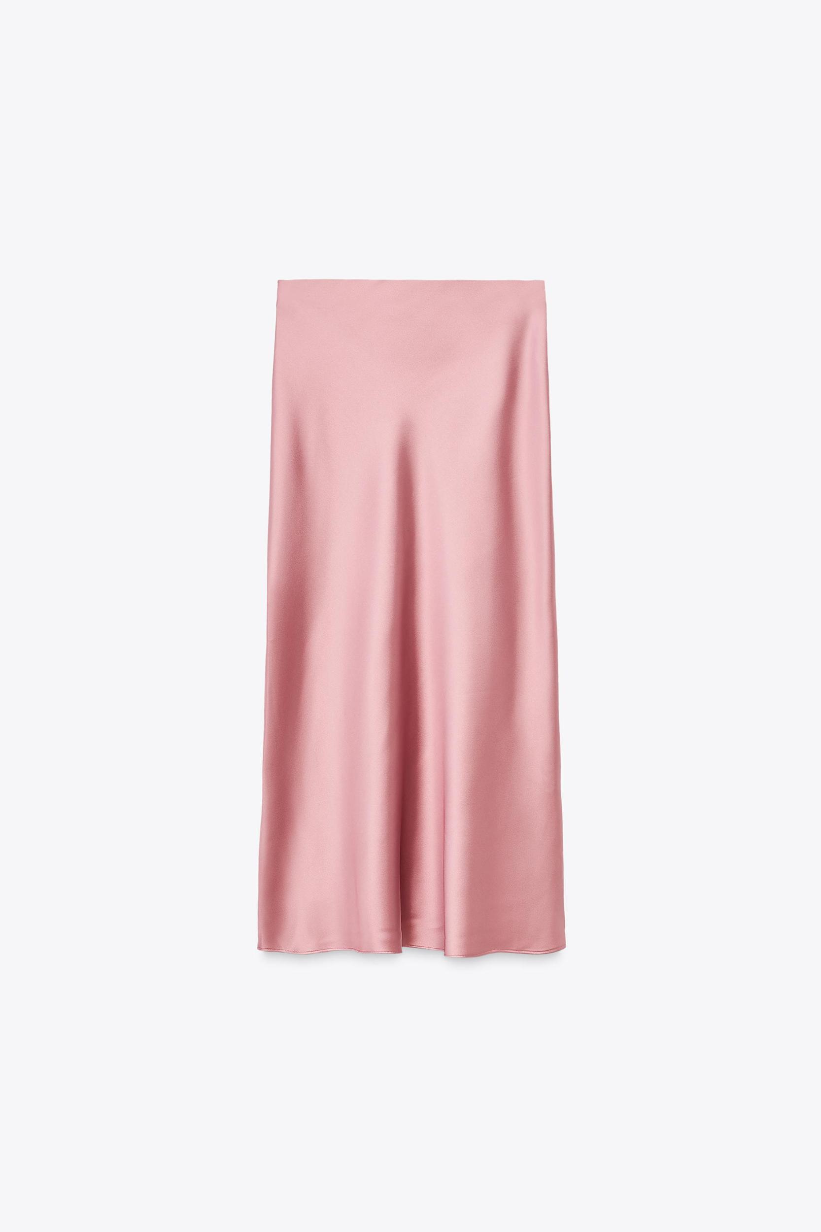 SATIN MIDI SKIRT Product Image