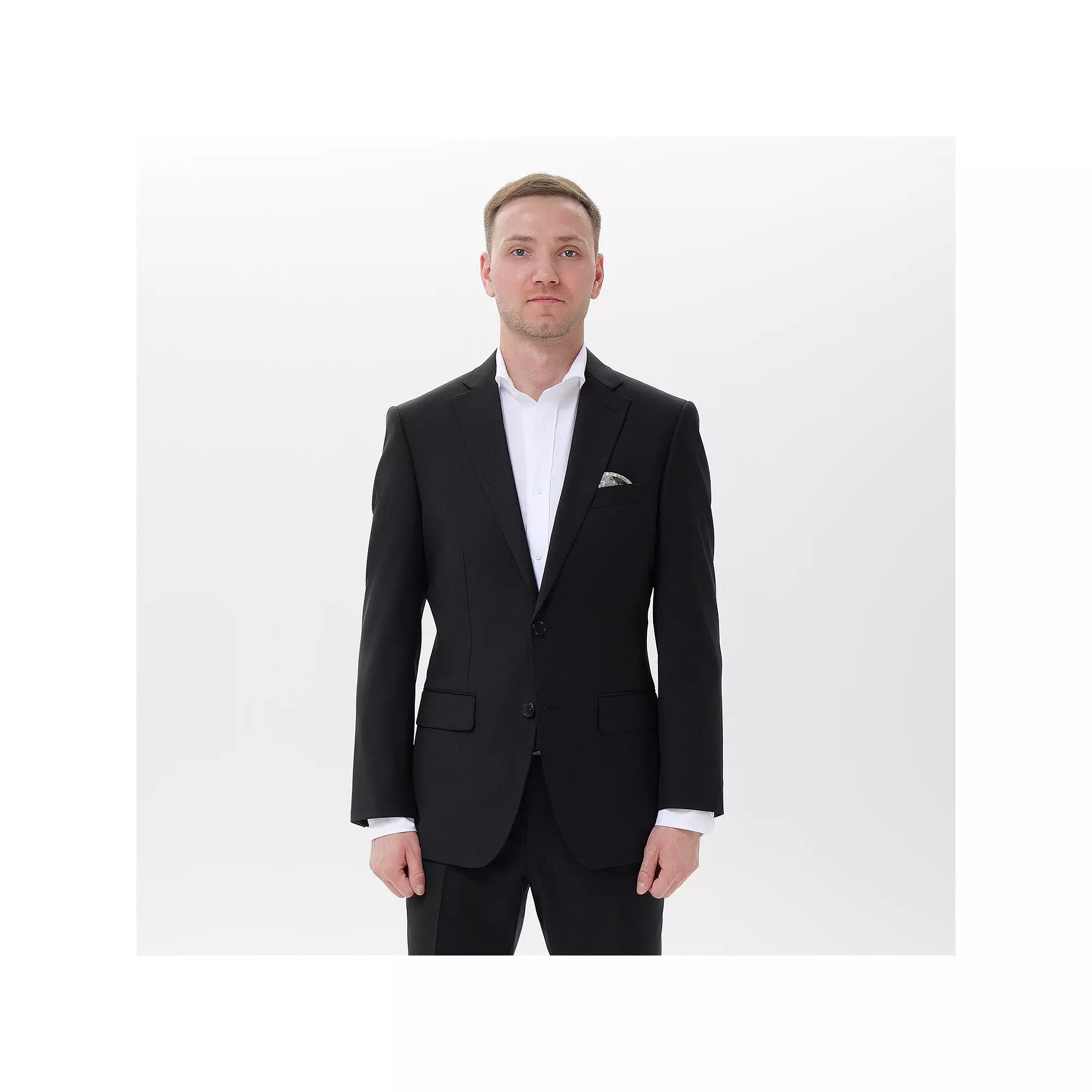 Men's INDOCHINO Black Slim-Fit Wool Blend Suit Jacket,  Product Image