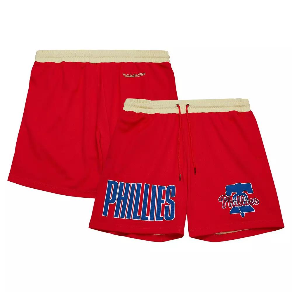 Men's Mitchell & Ness Red Philadelphia Phillies OG 2.0 Fashion Shorts, Size: 5XL Product Image