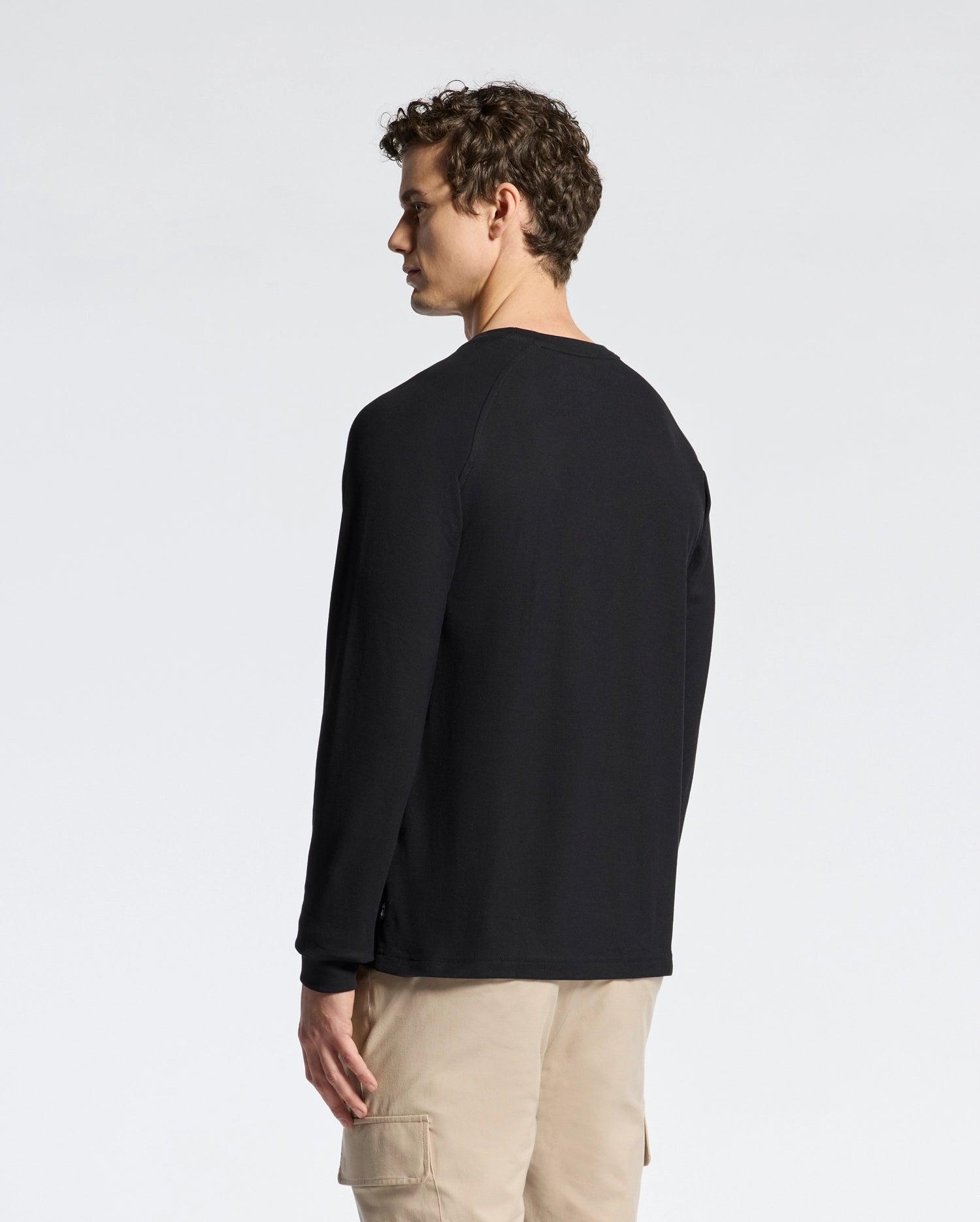 MENS TAYLOR PIQUE LONG SLEEVE TEE - B6T580F200 Male Product Image