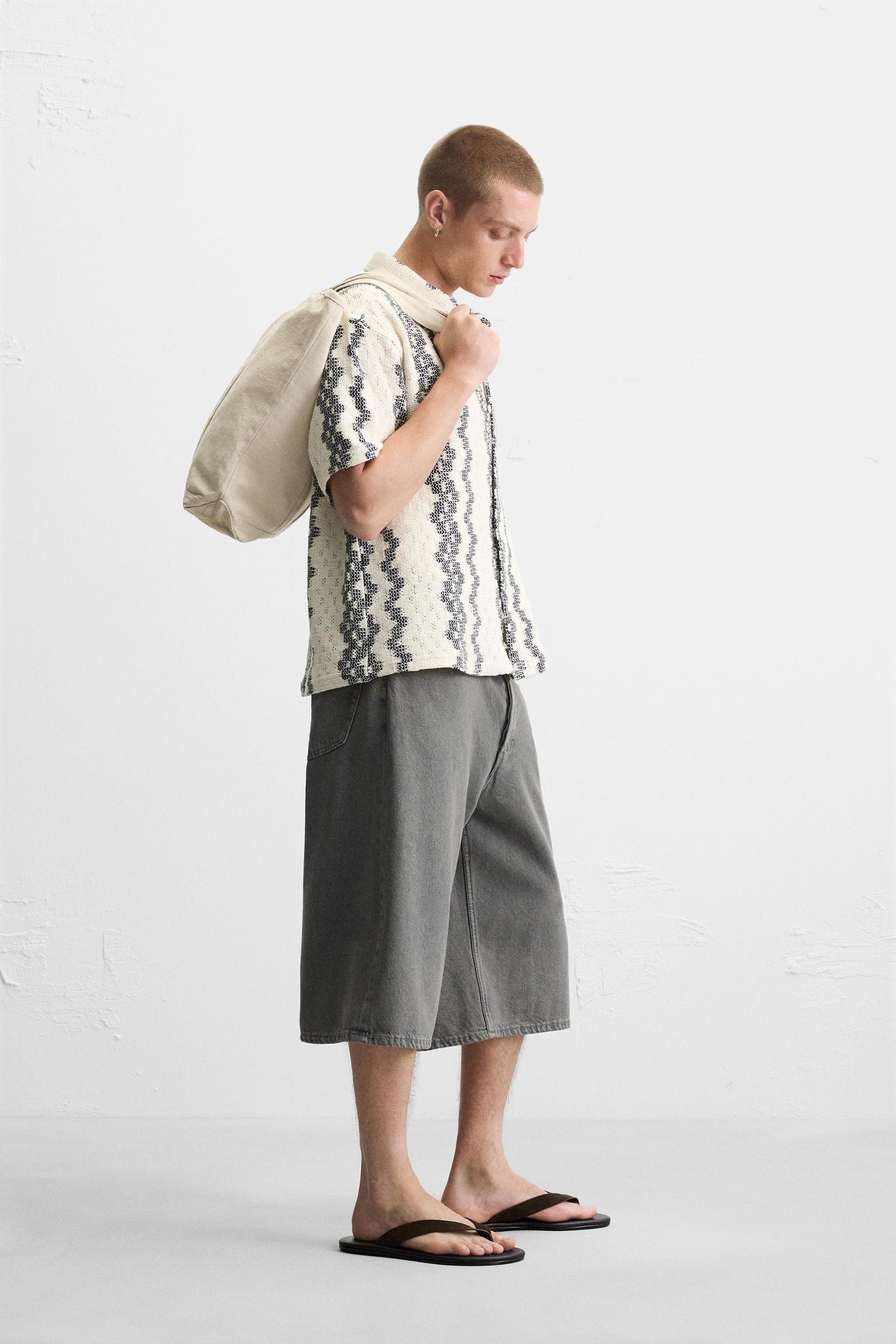 OPENWORK TEXTURED SHIRT Product Image