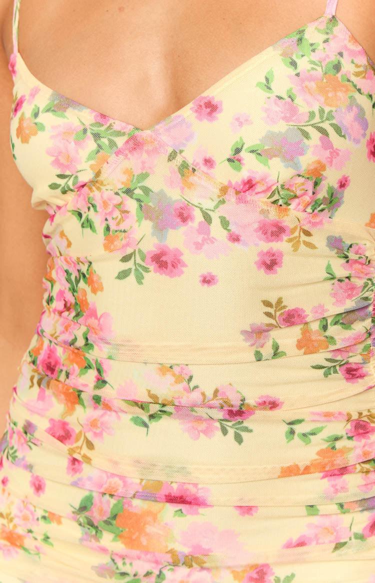Sintra Yellow Bloom Maxi Dress Product Image