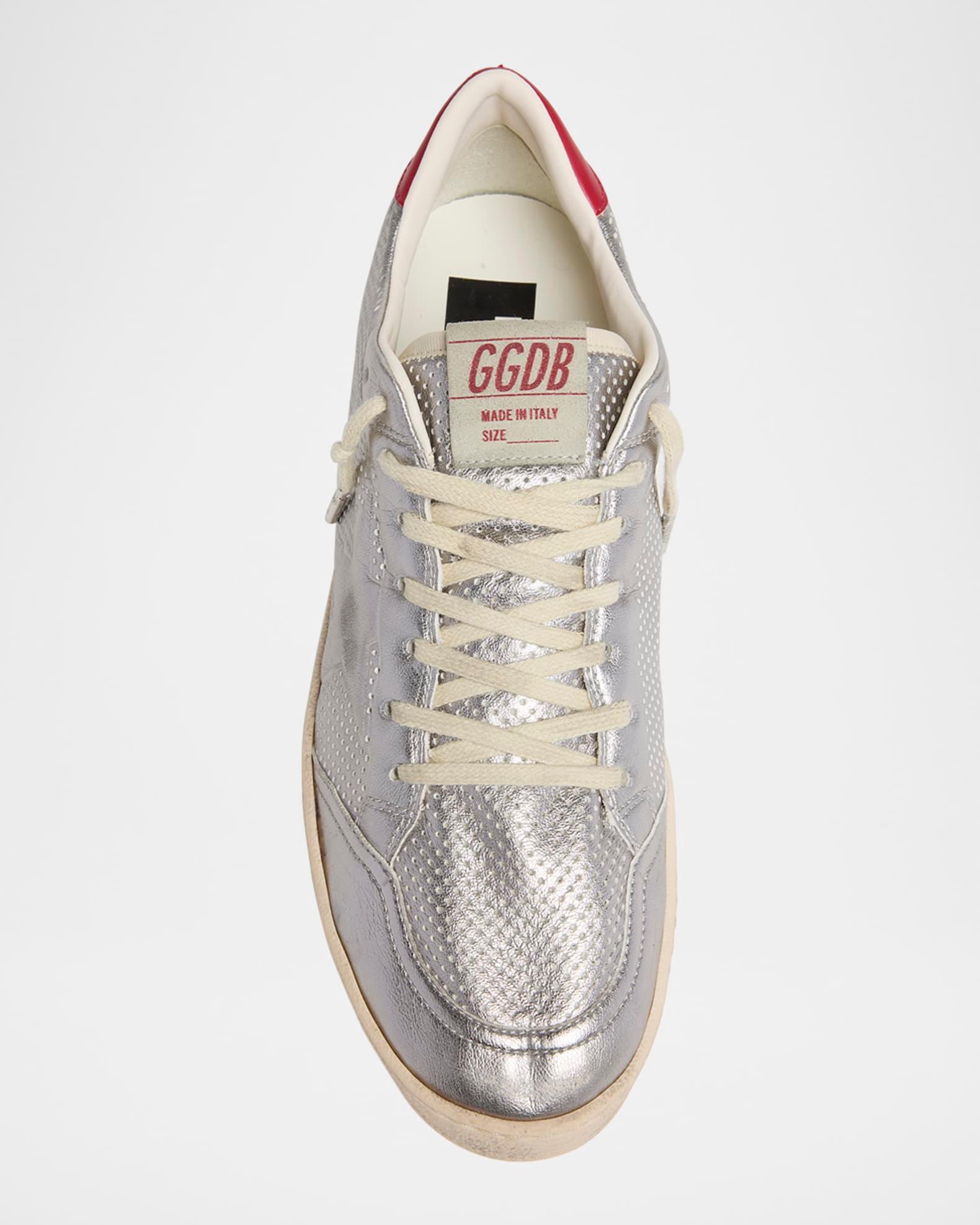 Men's Ball Star Metallic Low-Top Sneakers Product Image