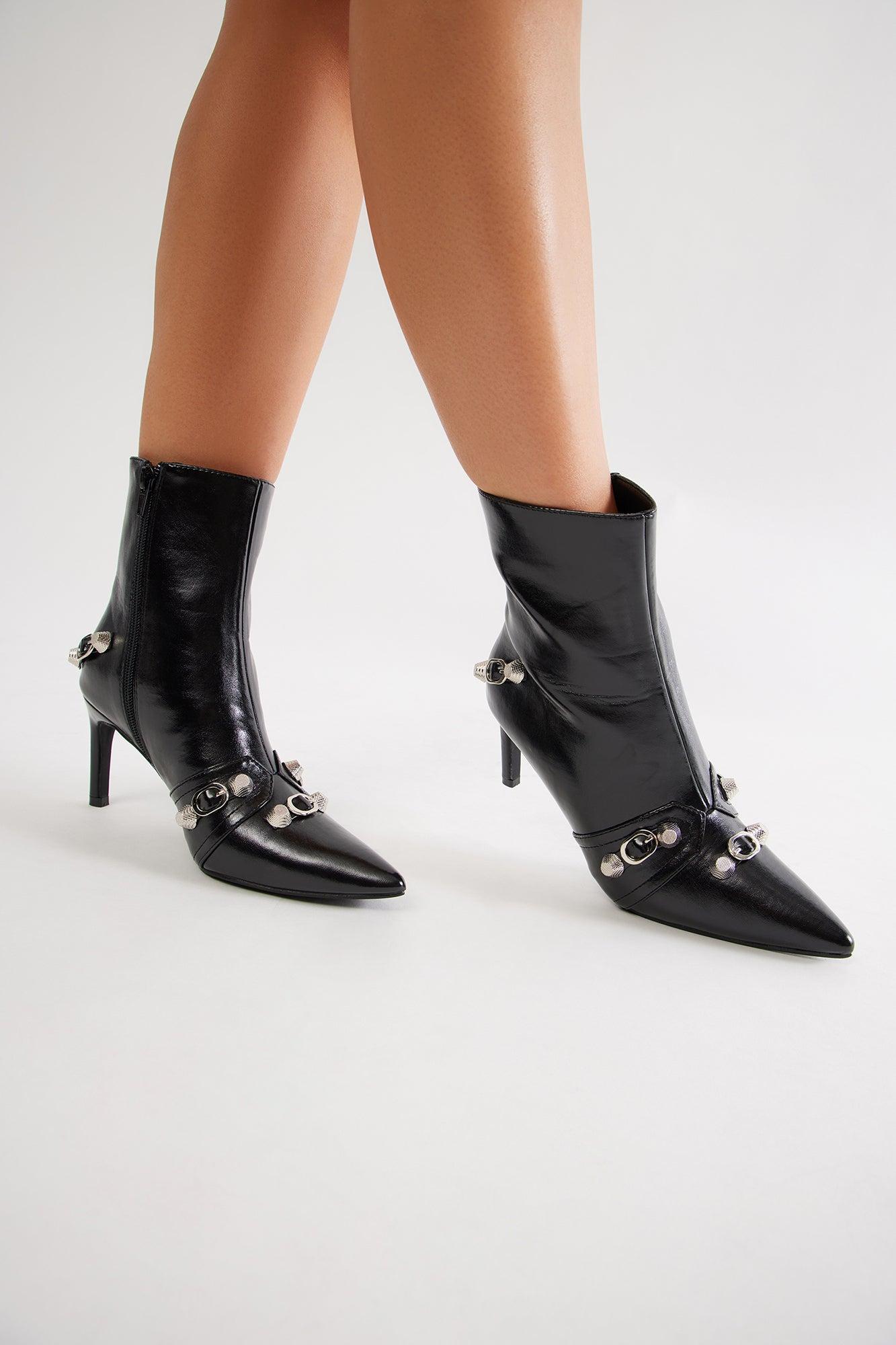 Jude Hardware Booties - Black Product Image