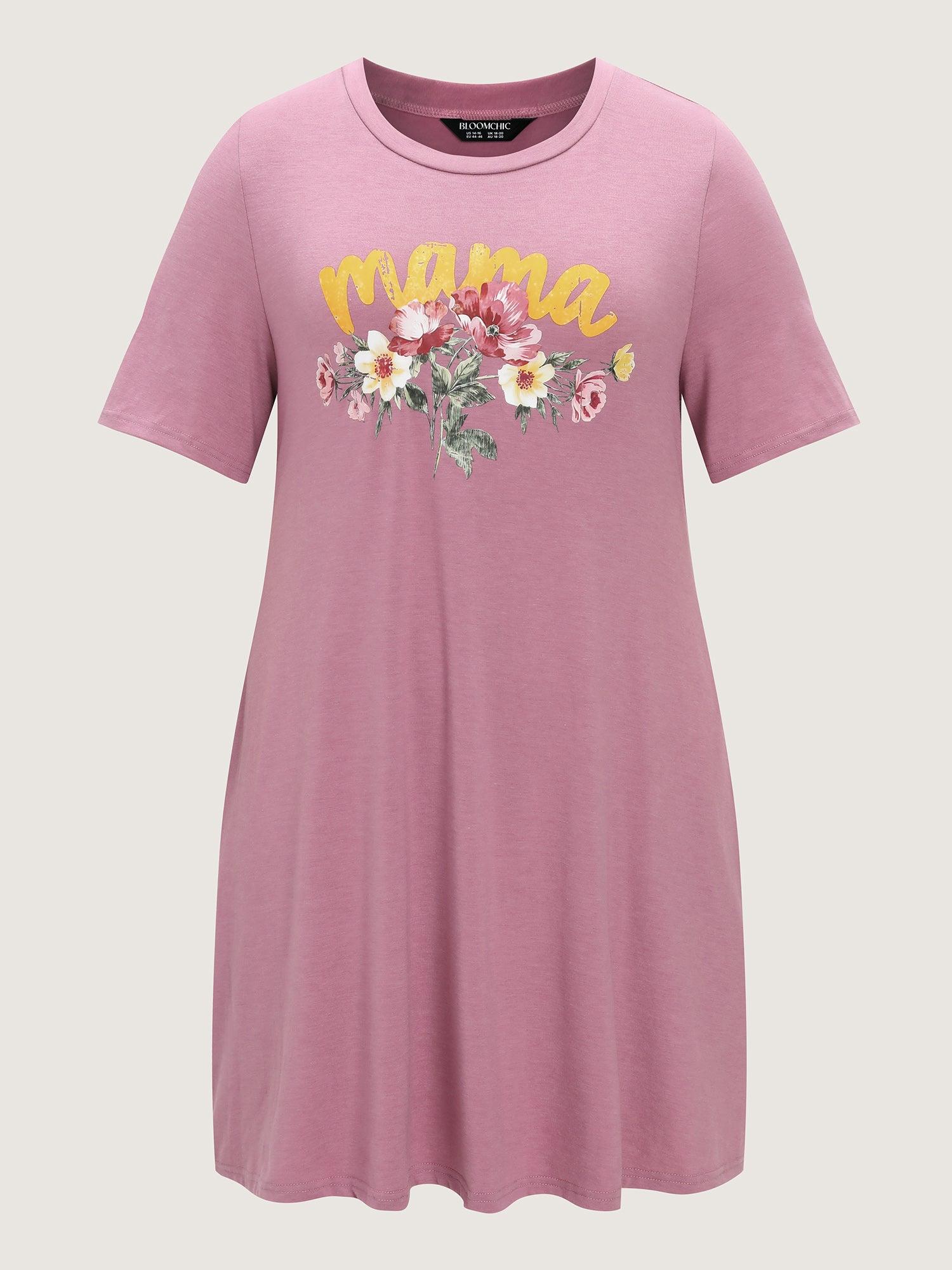 Supersoft Floral Print Lounge Dress Female Product Image