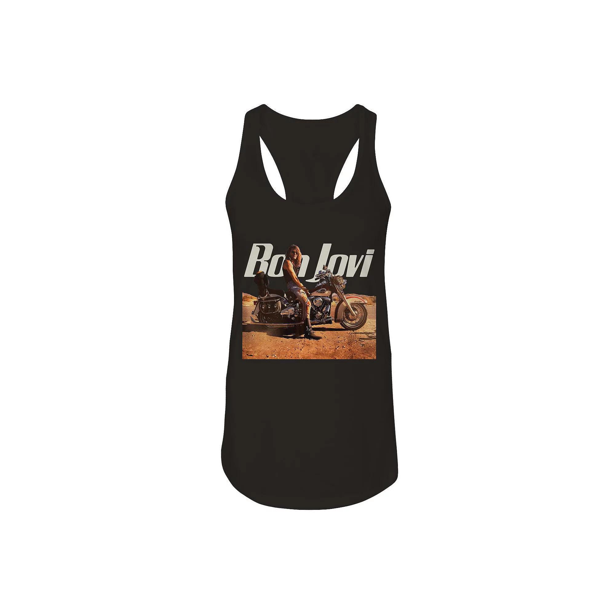 Junior's Bon Jovi Wanted Graphic Tank, Girl's,  Product Image