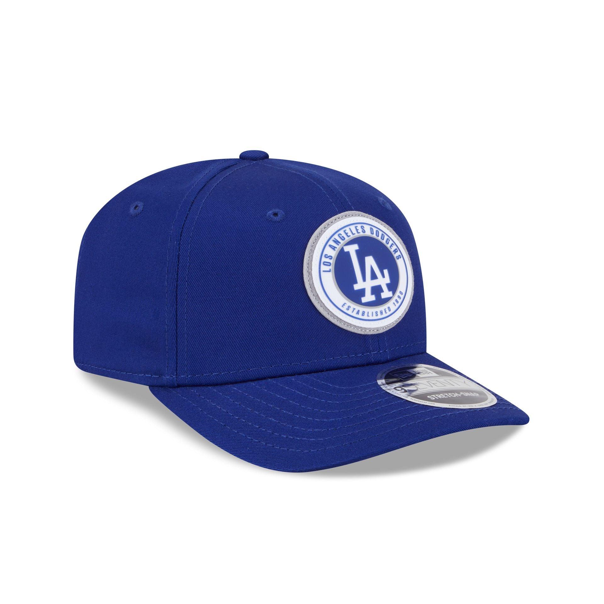Los Angeles Dodgers Circle Patch 9SEVENTY Stretch-Snap Hat Male Product Image