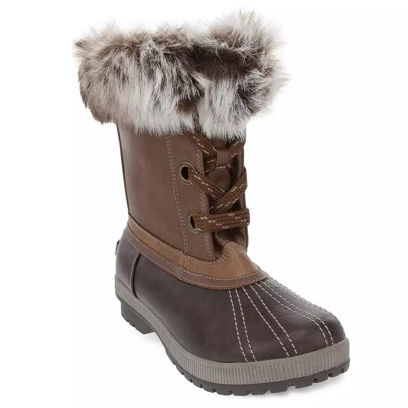 London Fog Milly Women's Waterproof Winter Duck Boots,  Product Image