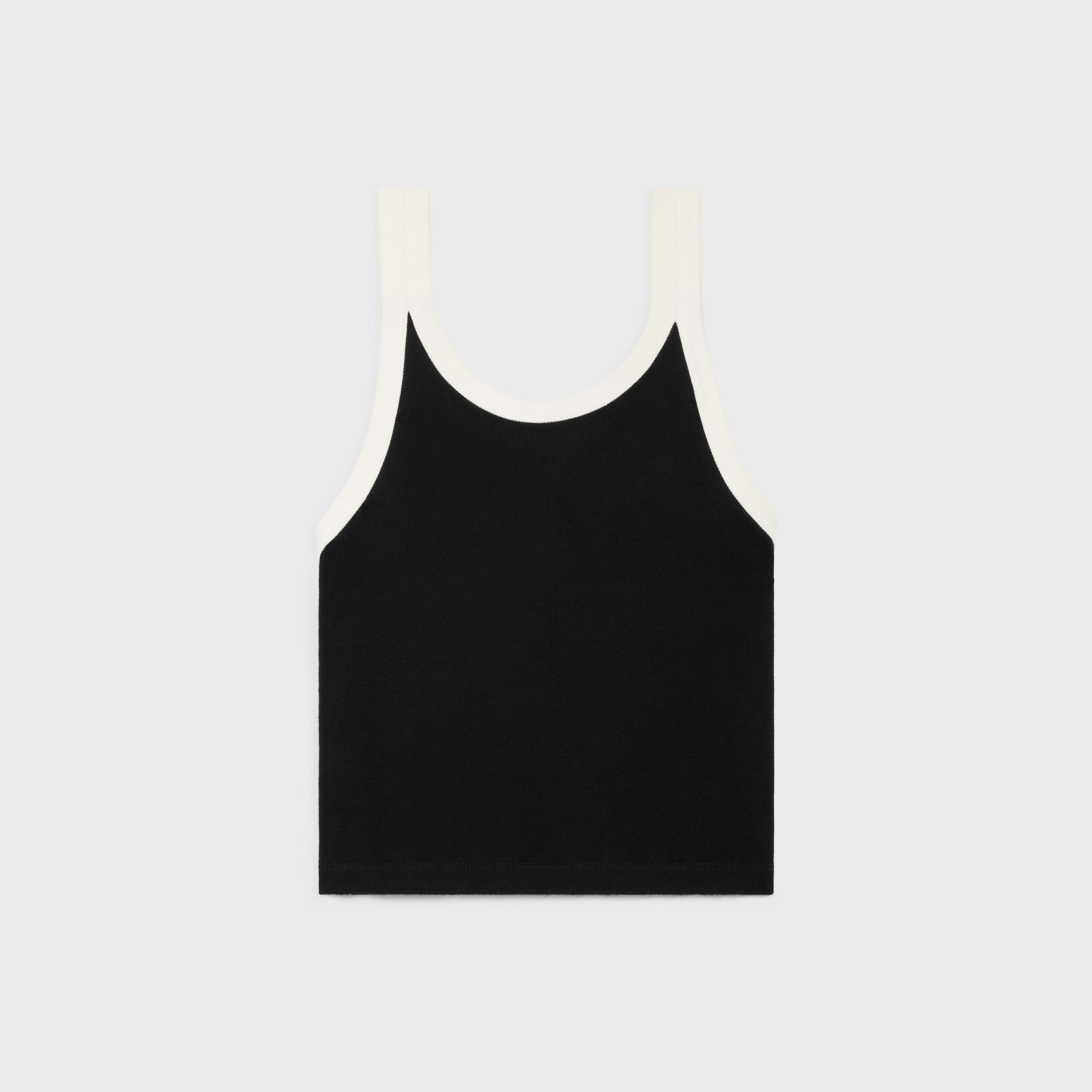 cropped tank top in cotton jersey Product Image