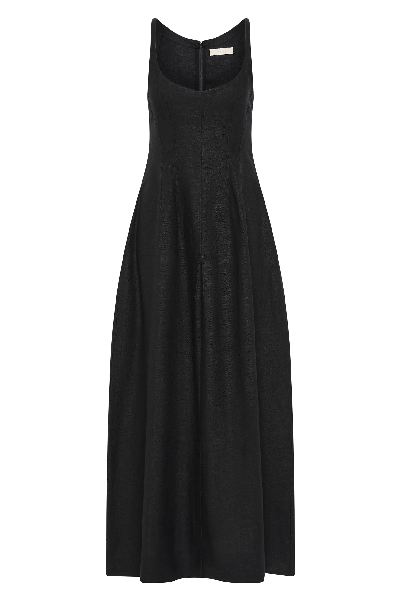 Sanne Midi Dress Black - Final Sale Product Image
