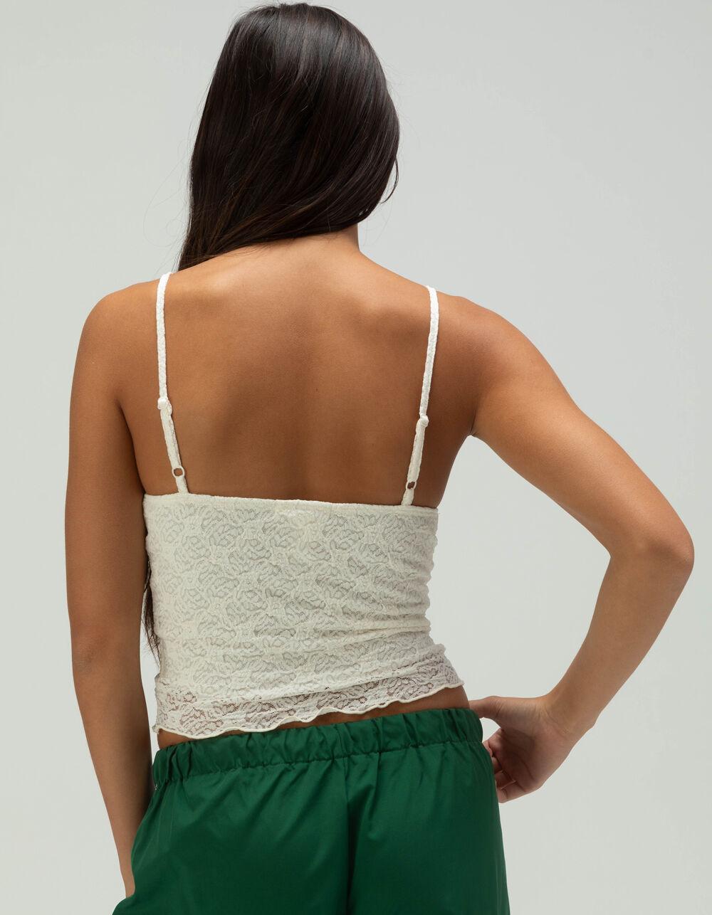 FULL TILT Womens Lace Cami - IVORY Product Image