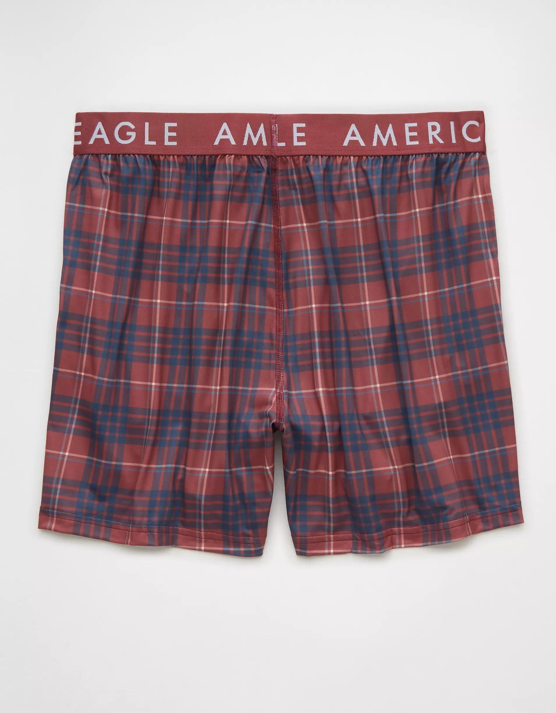 AEO Men's Plaid Ultra Soft Pocket Boxer Short Product Image