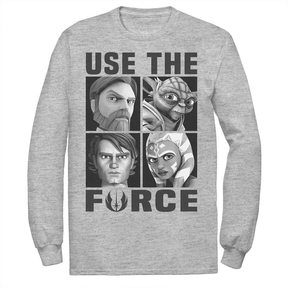 Men's Star Wars: Clone Wars Use The Force Character Box Up Tee,  Product Image