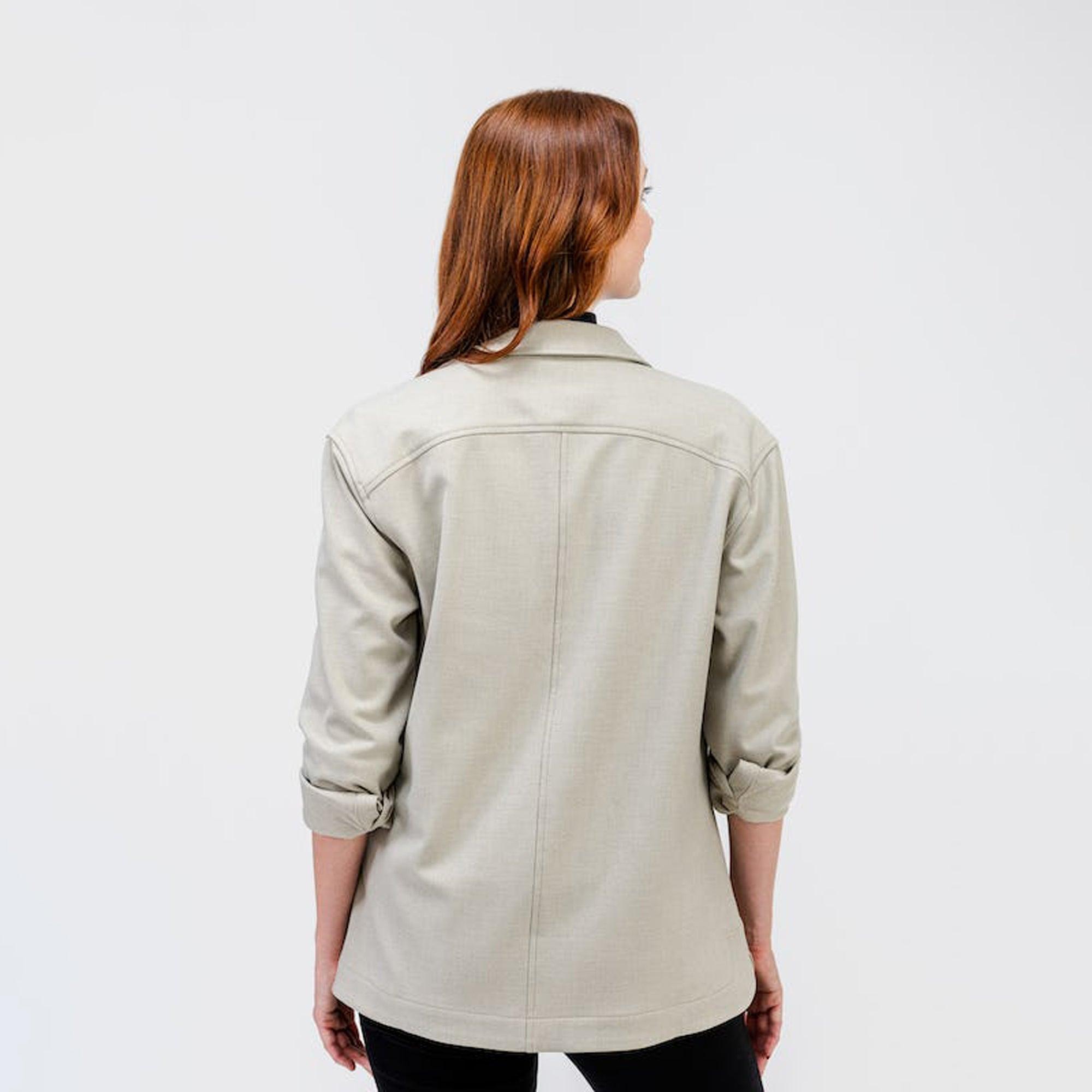 Women's Fusion Overshirt - Taupe Female Product Image