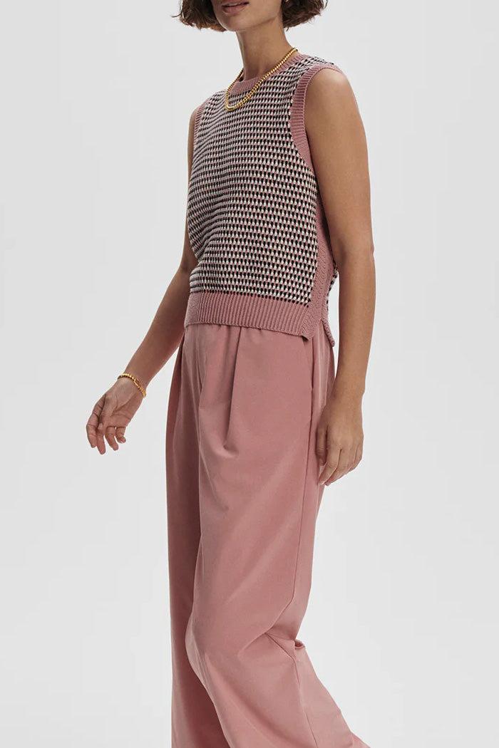 Knowles Textured Knit Vest Product Image