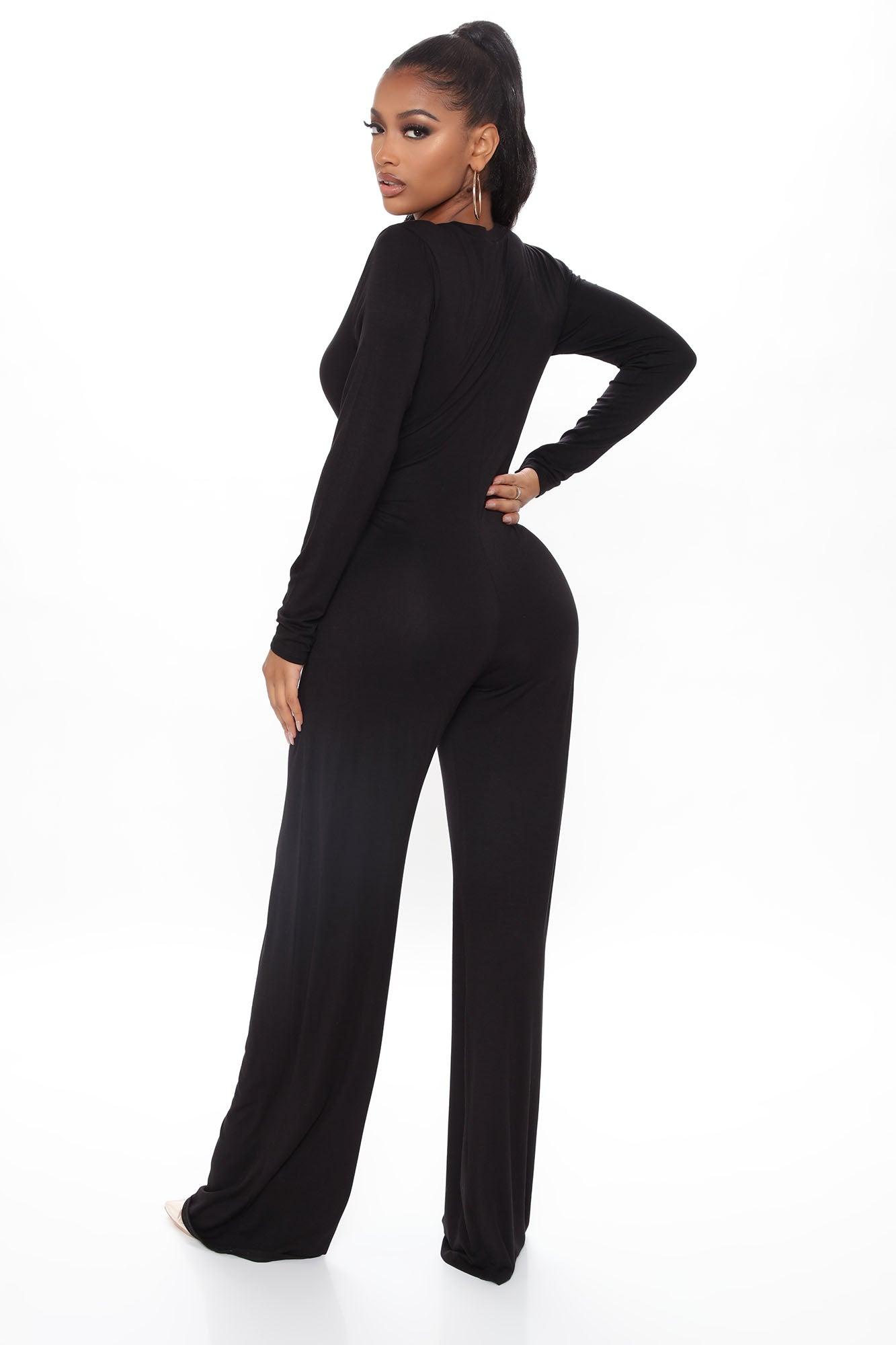 Slipped In Comfort Jumpsuit - Black Product Image