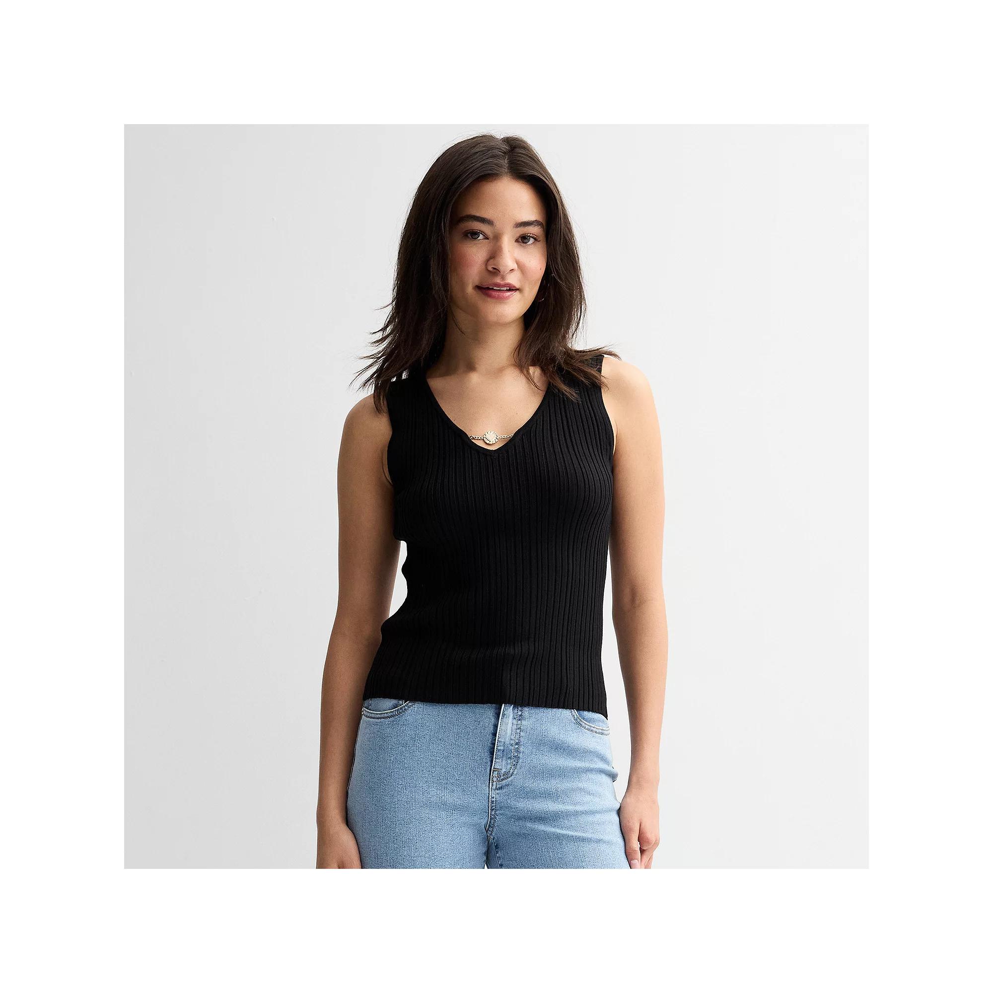 Women's Thalia Sodi Ribbed Sweater Tank Top,  Product Image