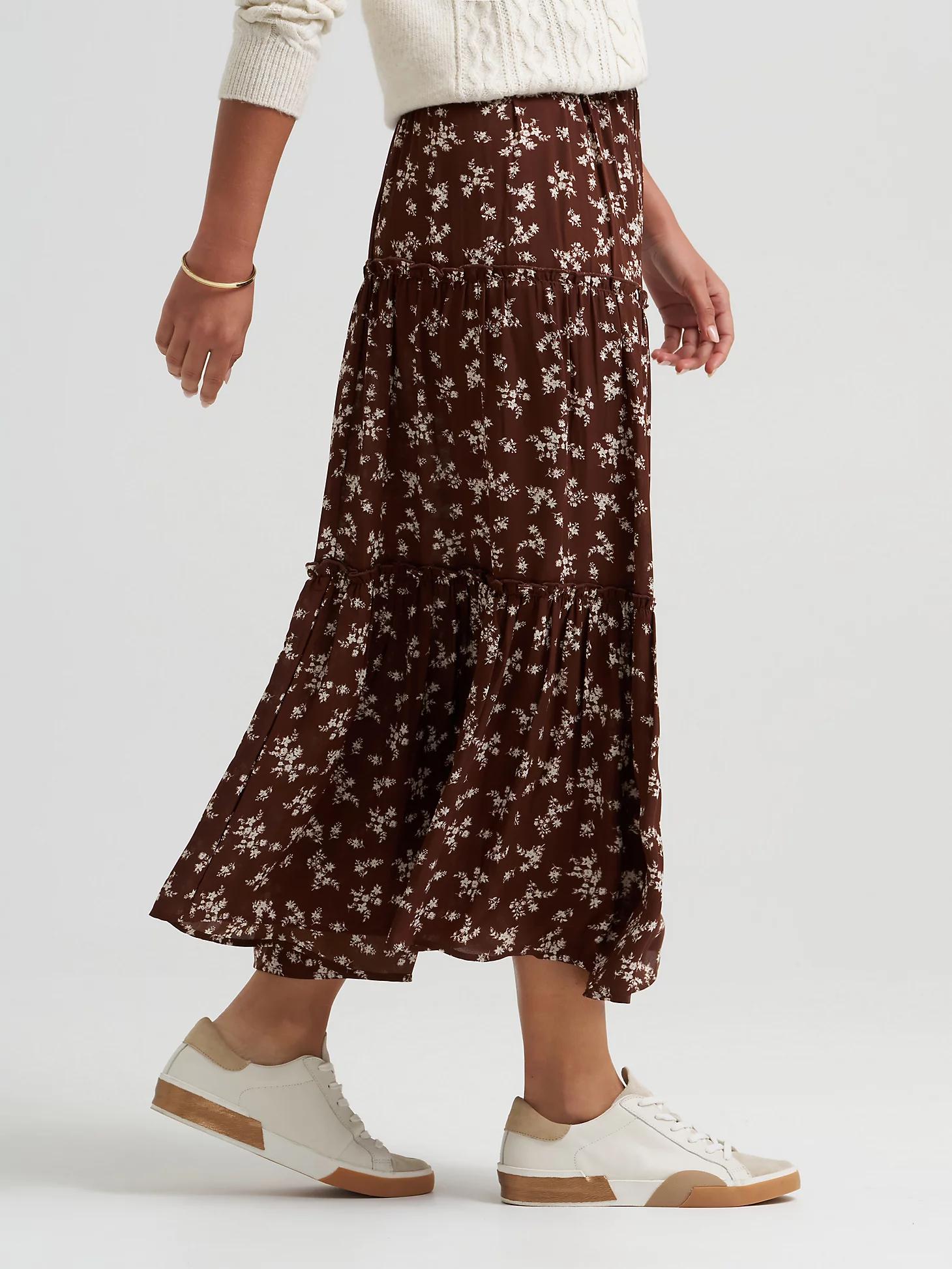 Women's Long Tiered Floral Skirt | Women's Skirts & Dresses | Lee® Product Image