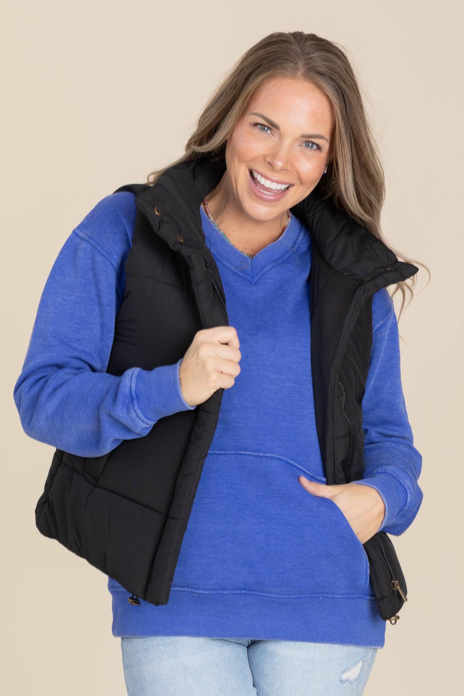 Pigment Dyed Cozy Campfire V-Neck Sweatshirt Product Image