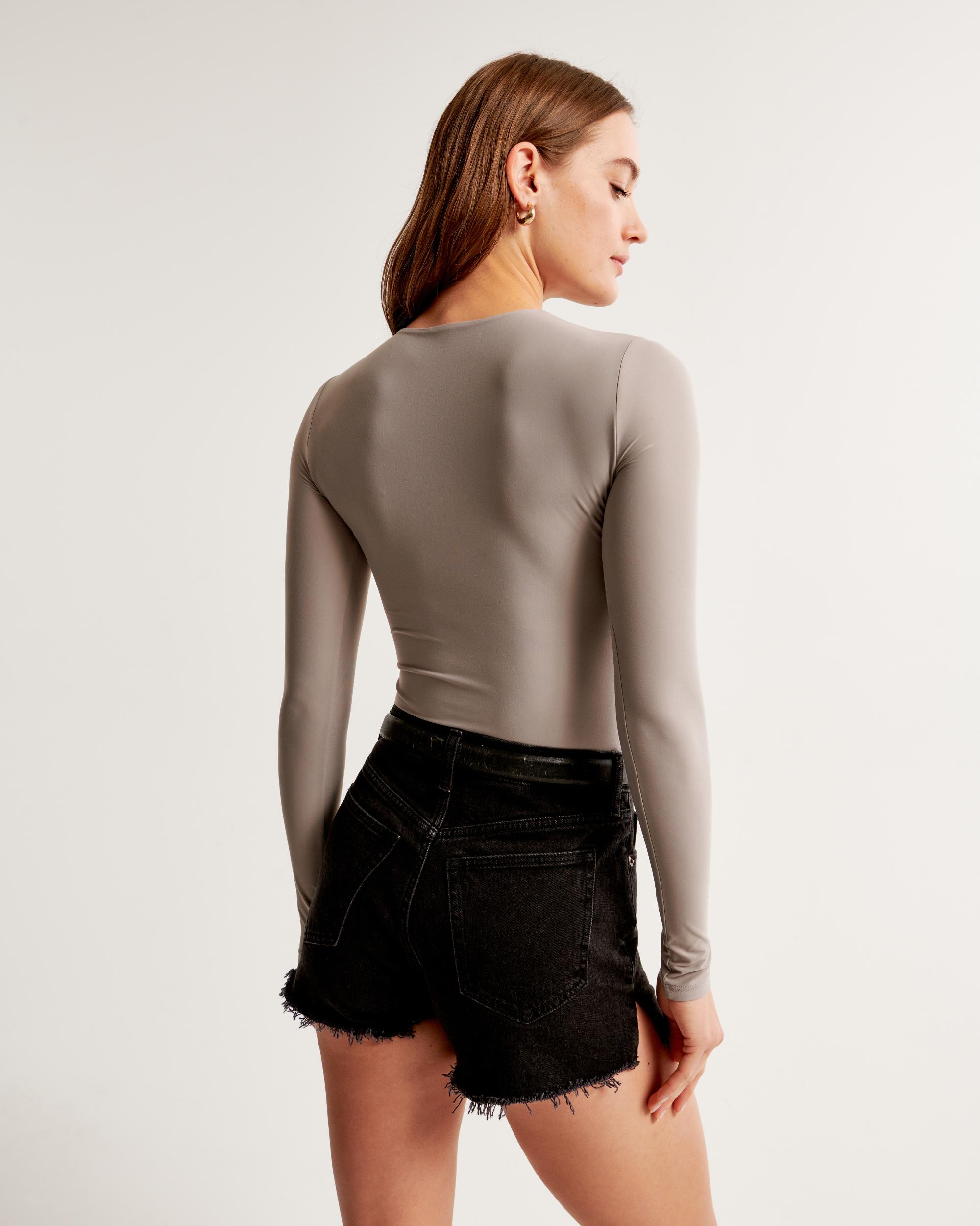 Soft Matte Seamless Long-Sleeve Cropped Crew Top Product Image