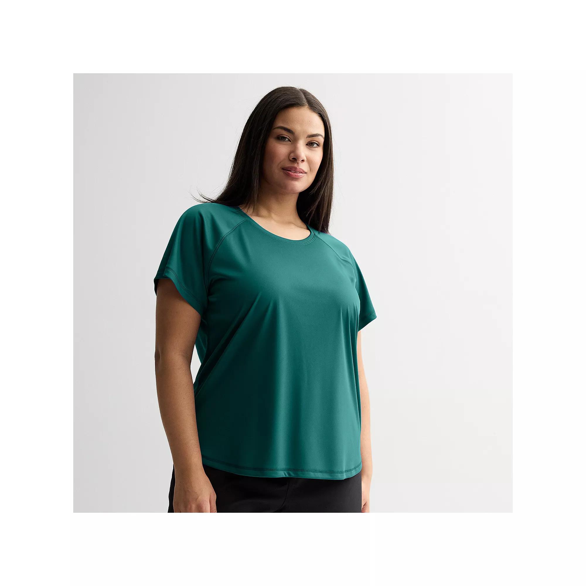 Plus Size Tek Gear® Dry Tek Short Sleeve Tee, Women's, Size: 4XL, Peyton Purple Product Image