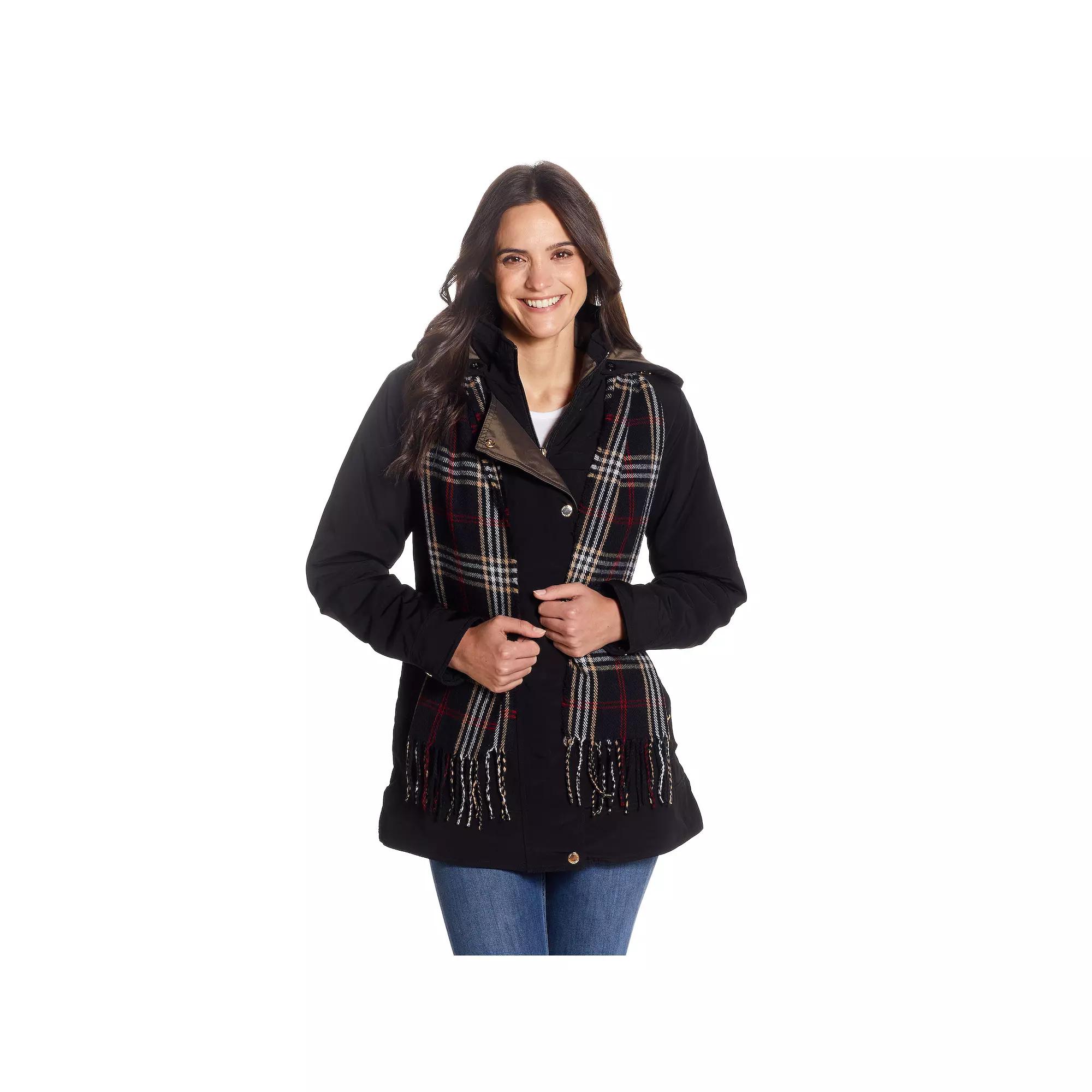 Women's Gallery Hooded Heavyweight Stadium Jacket, Size: Small, Merlot Product Image