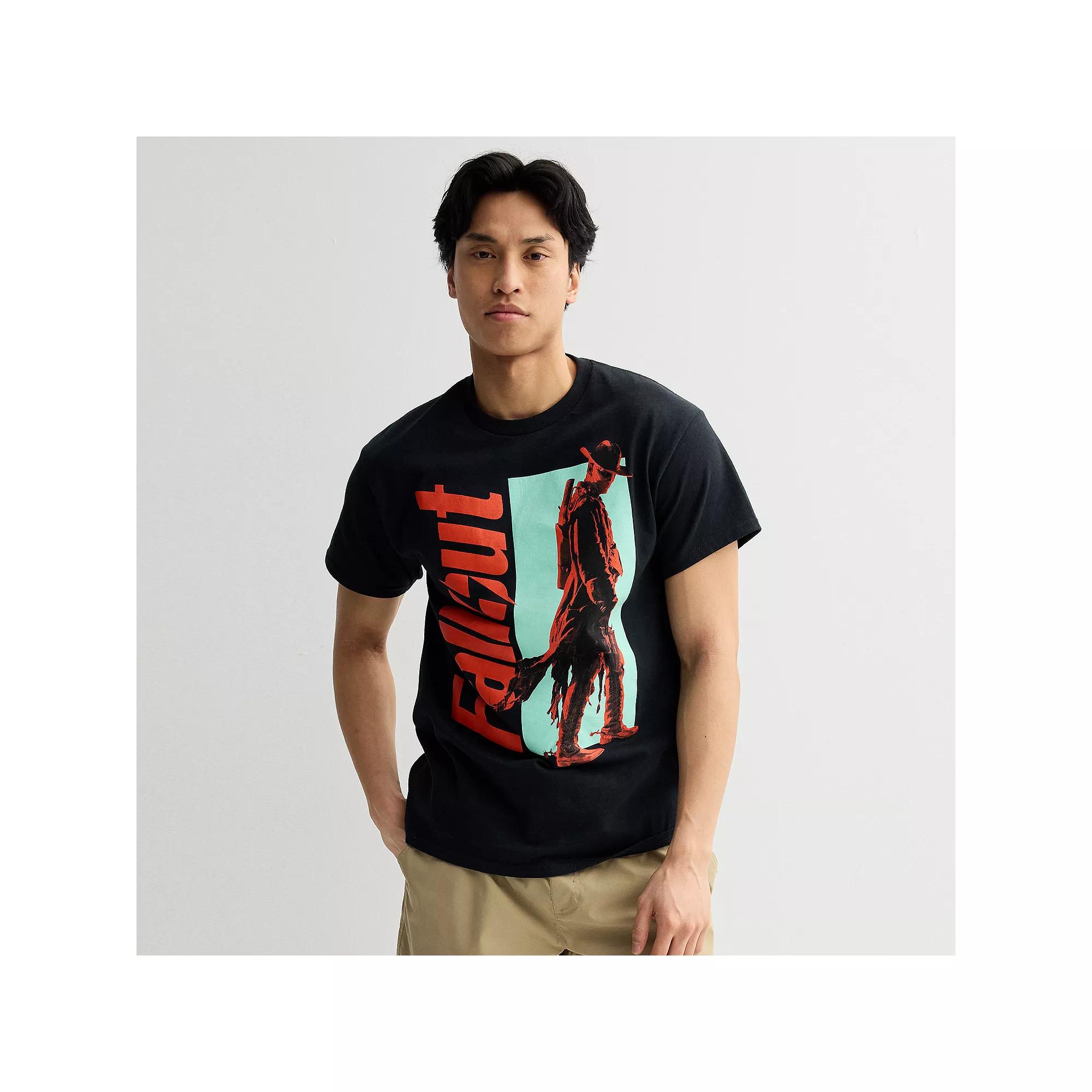 Men's Fallout TV Cooper Howard Crewneck Graphic Tee, Size: Medium, Black Product Image