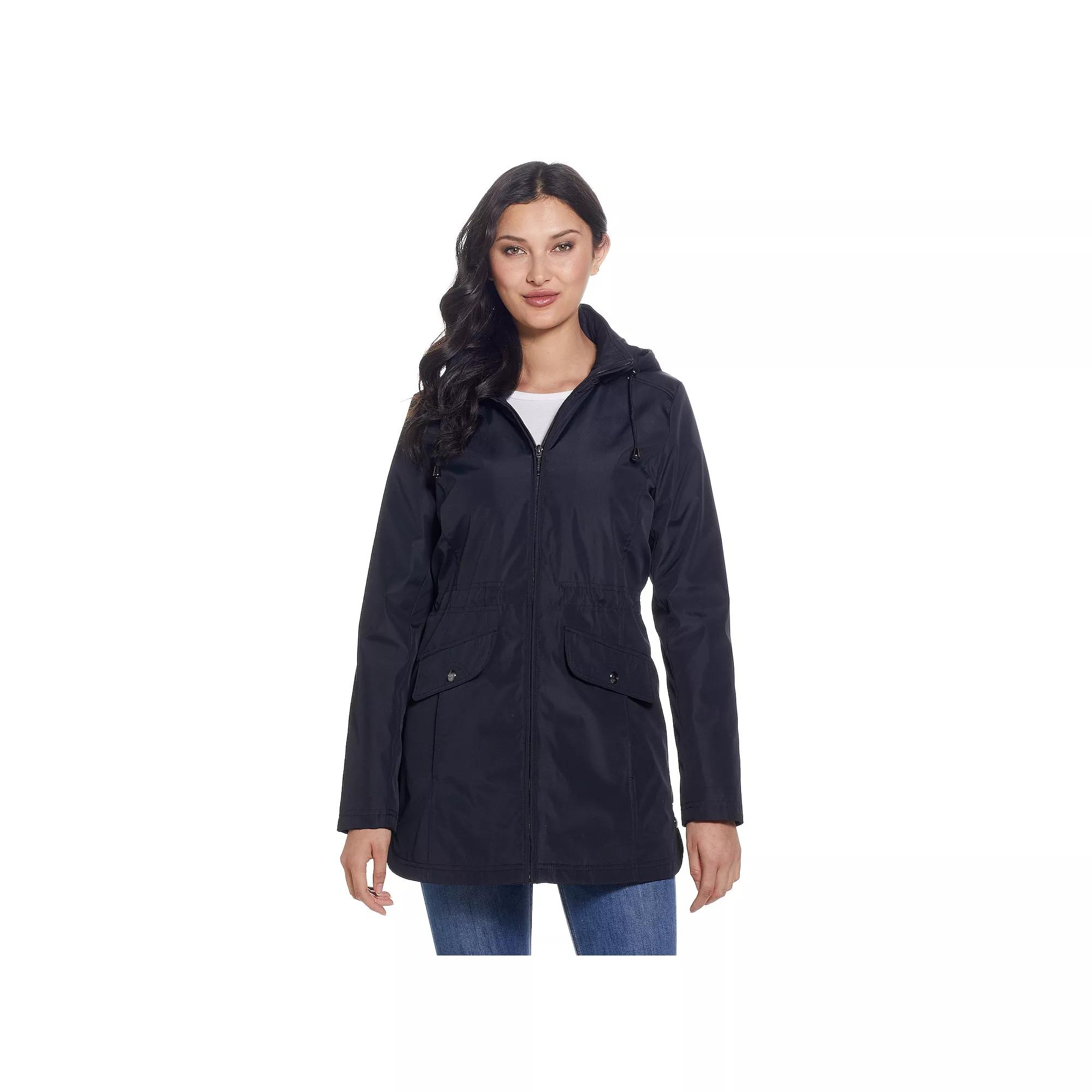Women's Weathercast Hooded Bonded Rain Jacket,  Product Image