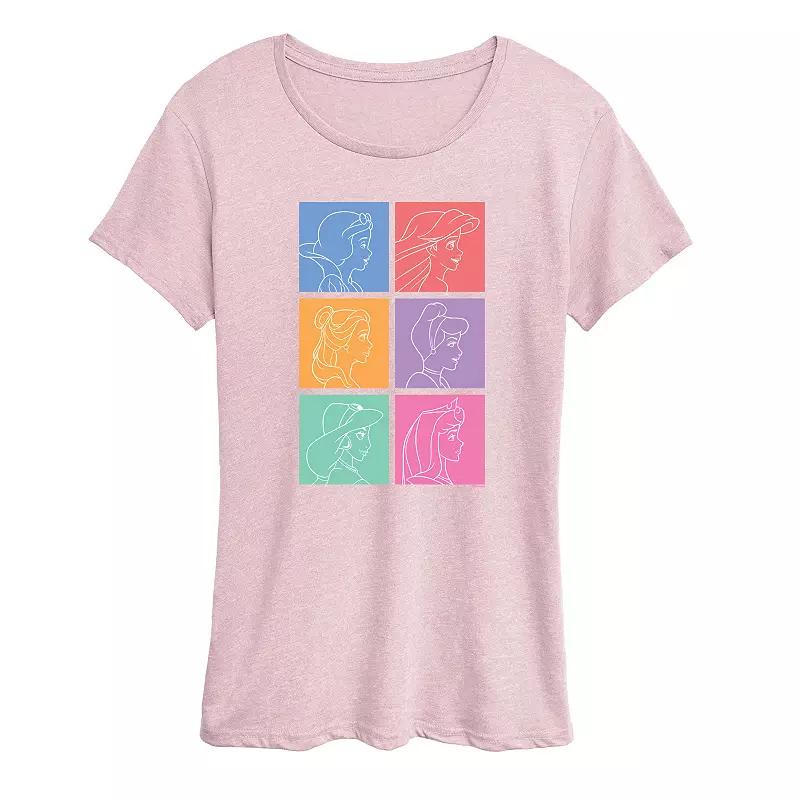 Disney Princess Women's Grid Graphic Tee, Girl's,  Product Image