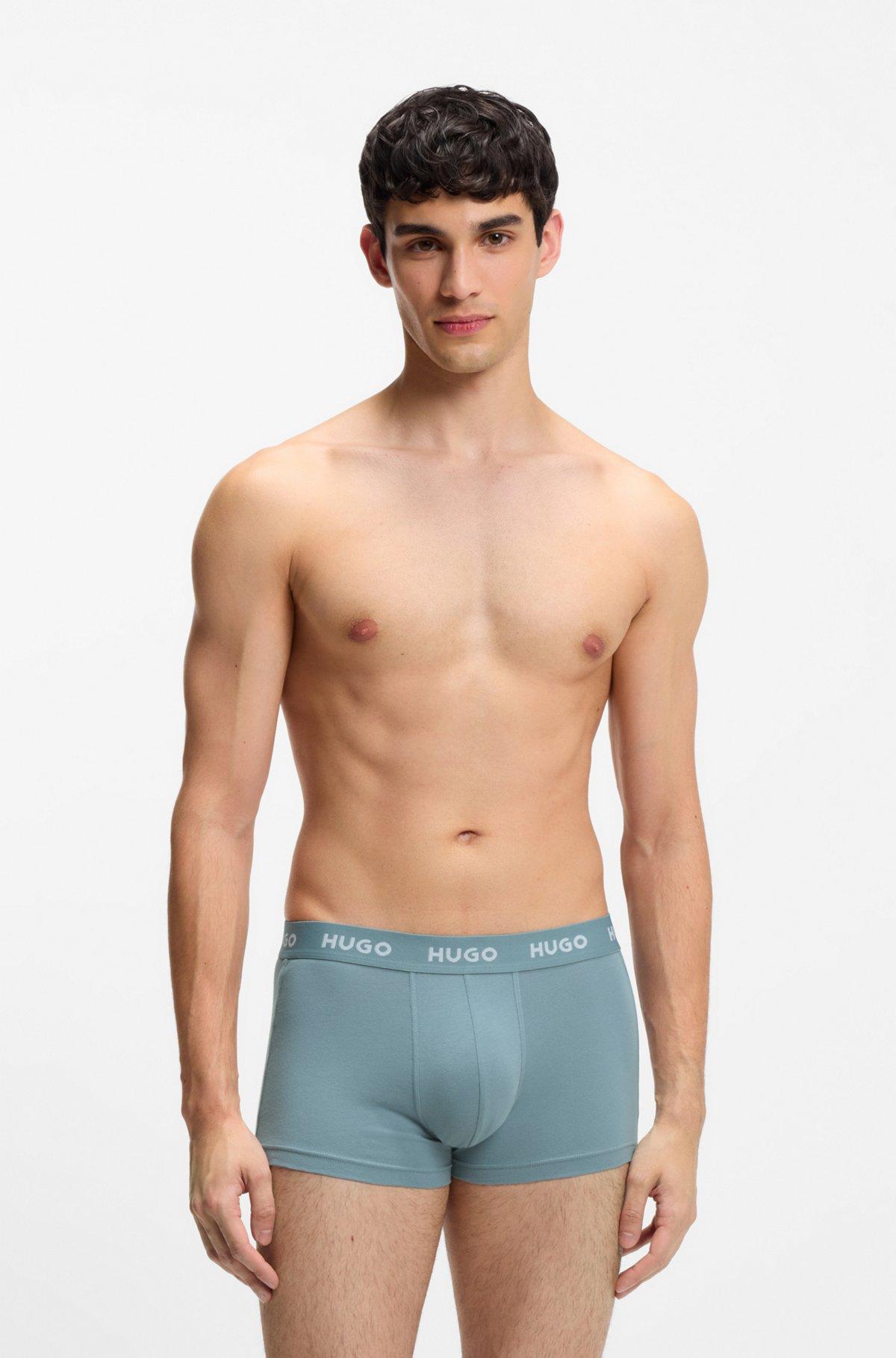 Three-pack trunks with jacquard logo waistband Product Image